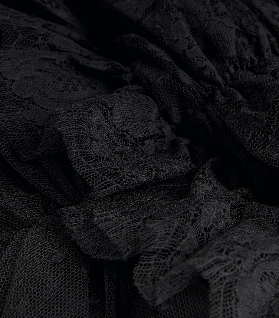 Sheer Lace Maxi Dress 0900 BLACK Image 5