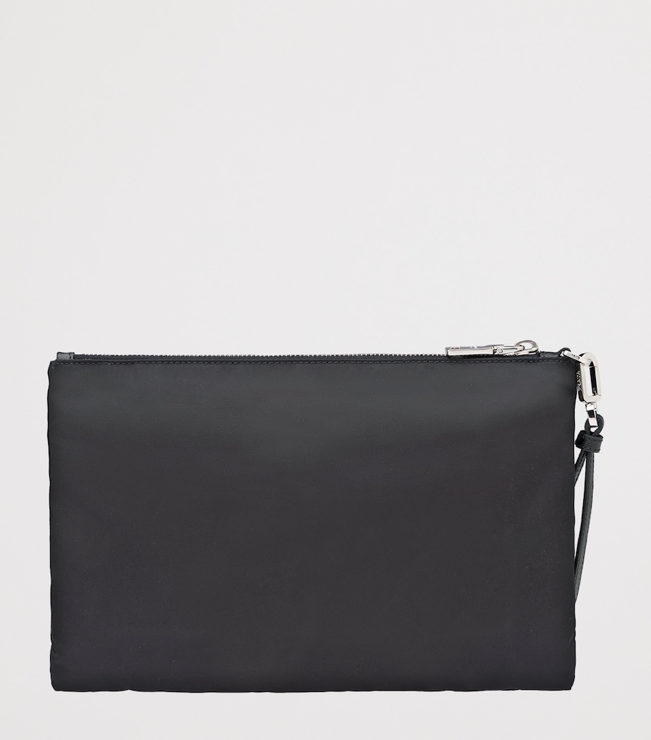 Prada Re-Nylon and Saffiano Leather Wristlet Pouch Image 4