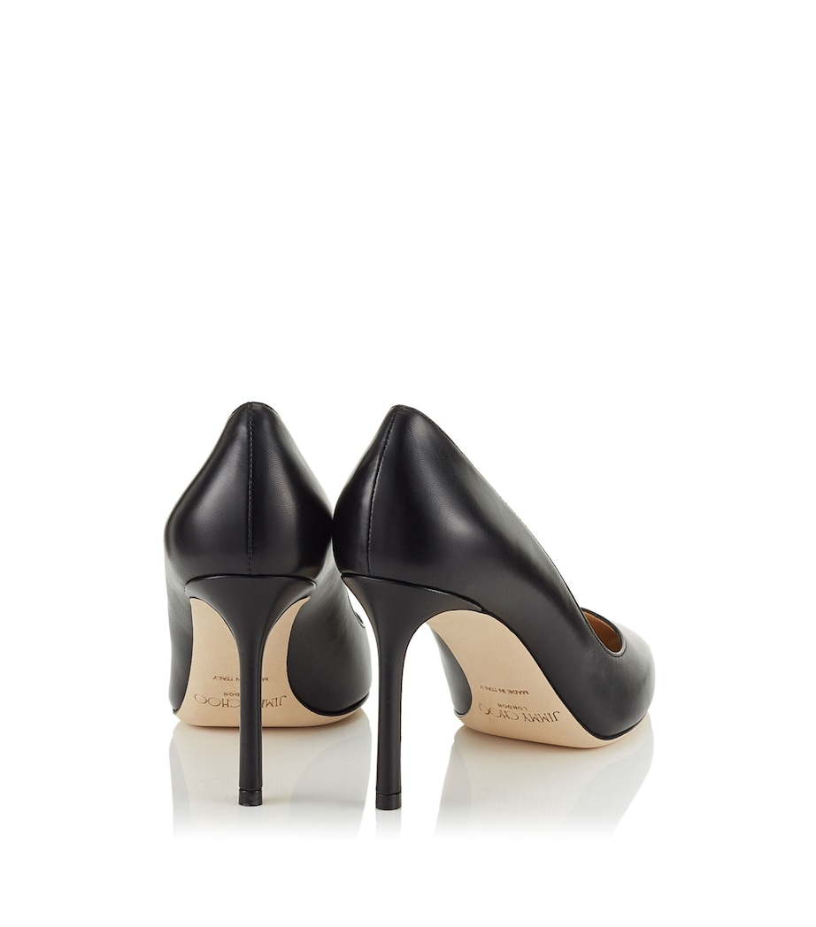 Romy 85 Leather Pumps BLACK Image 3