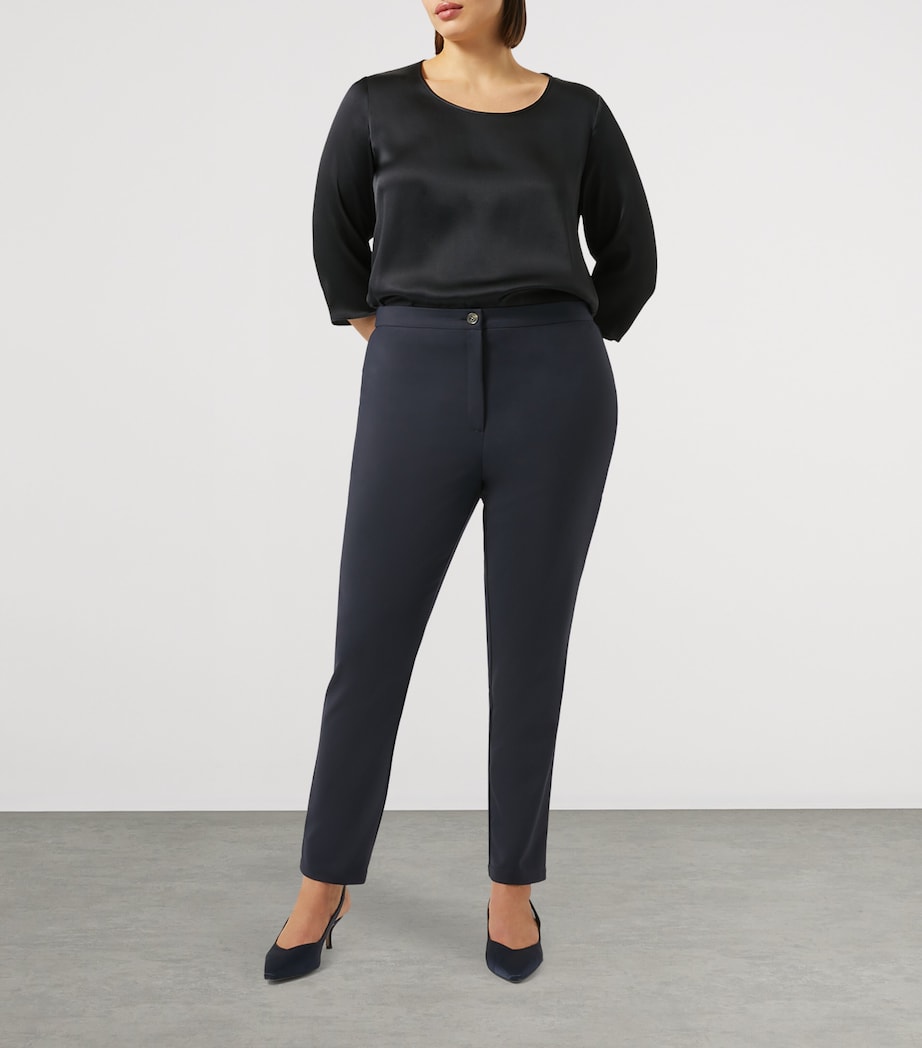 Cotton-Blend Tailored Trousers MIDNIGHTBLUE Image 2