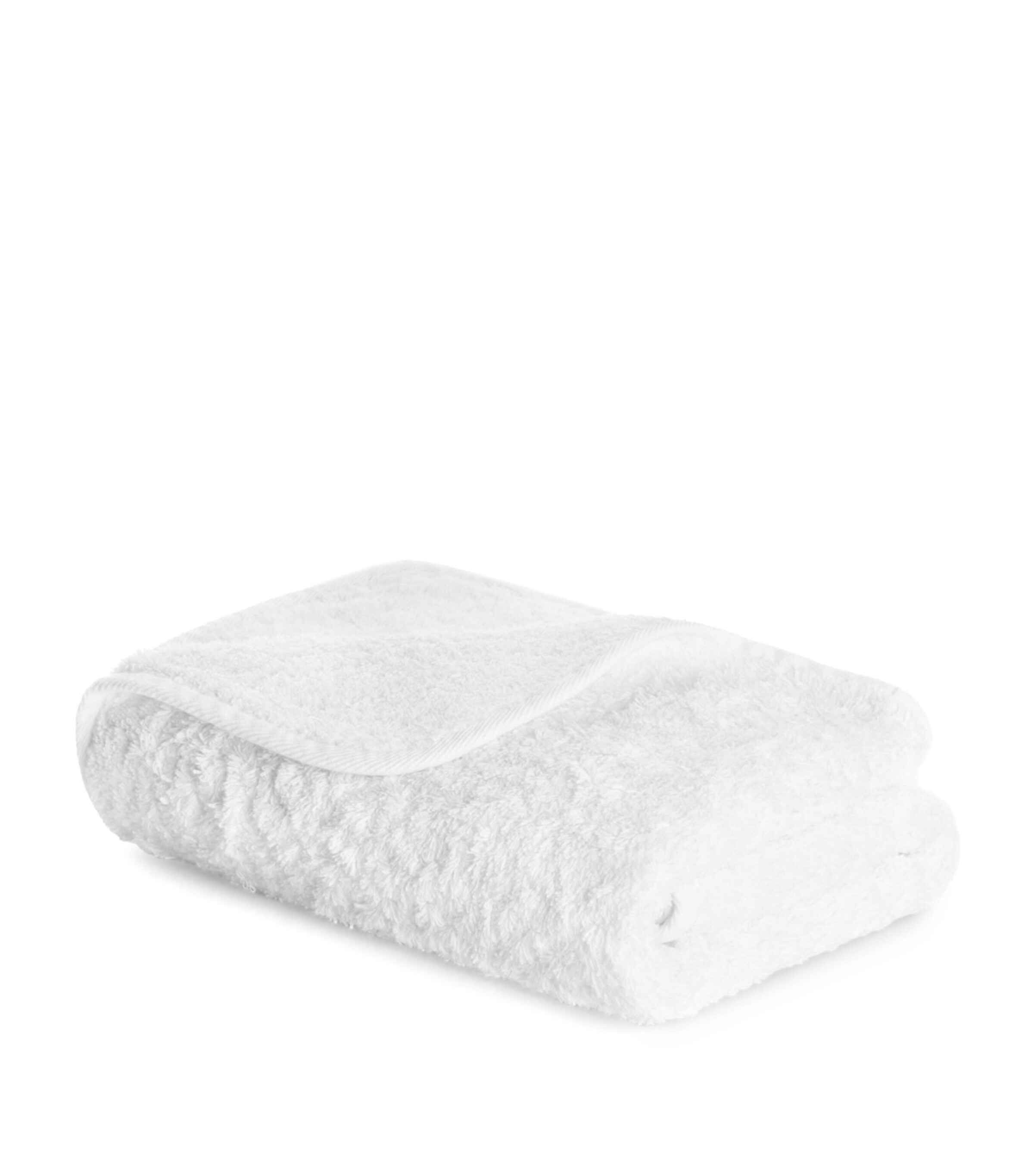 GRACCIOZA Egyptian Cotton Portobello Hand Towel (50cm x 100cm) White Image 3