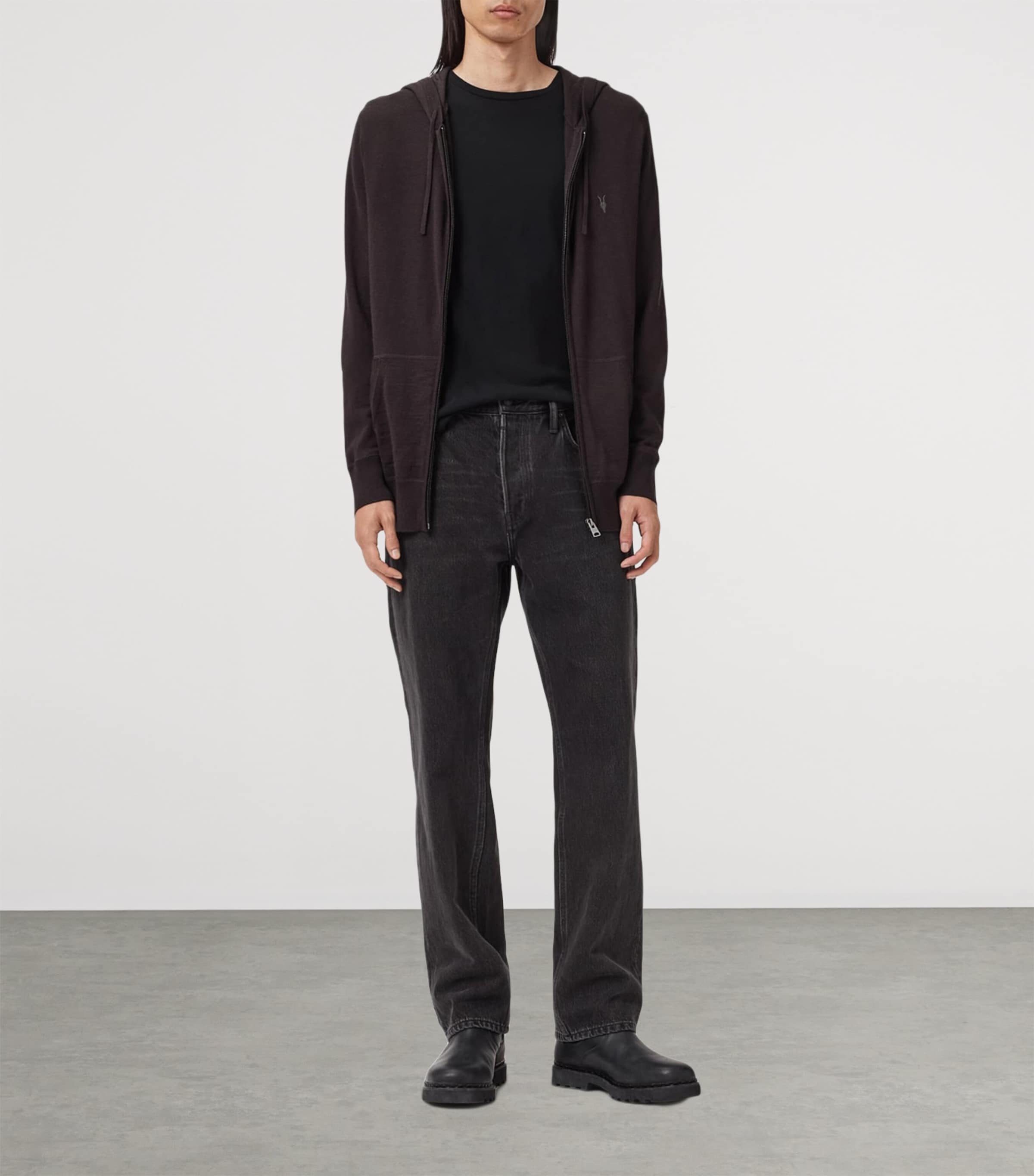 Merino Wool Mode Hoodie ESPRESSO BROWN Image 2