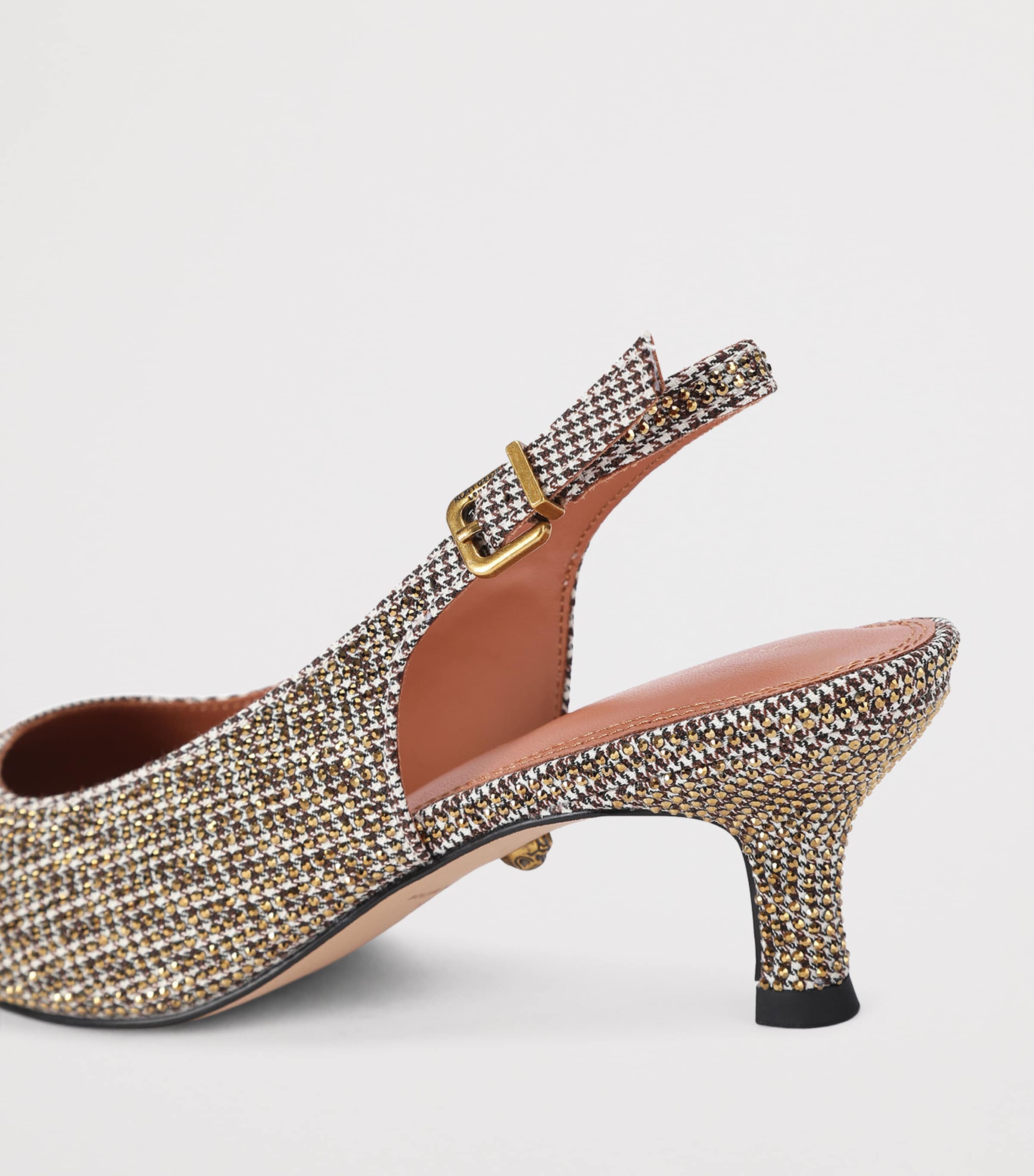 Kurt Geiger London Stepney Slingback Pumps Beige Image 3