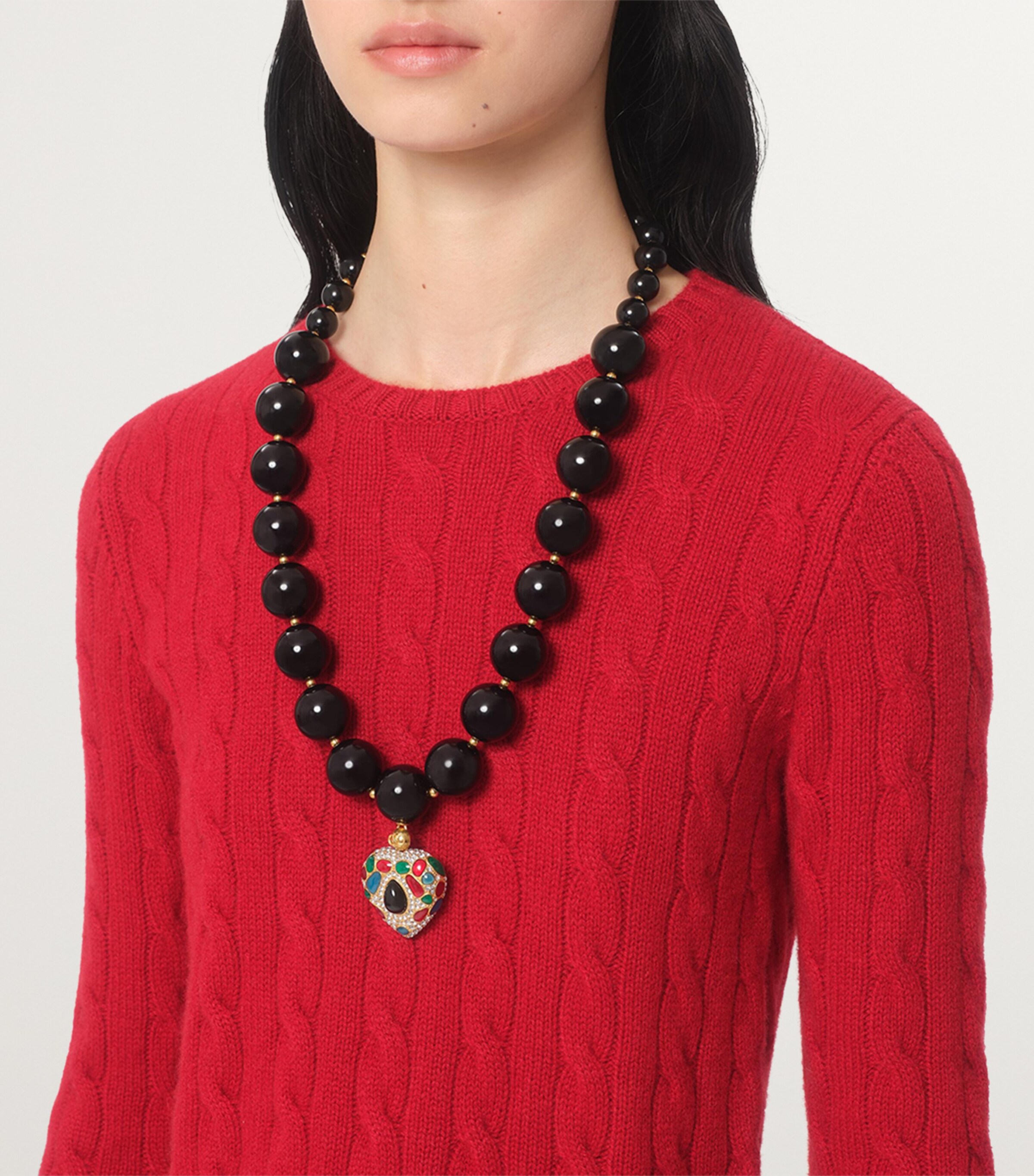 Valentino Garavani Coeur Royal Beaded Necklace | Harrods US
