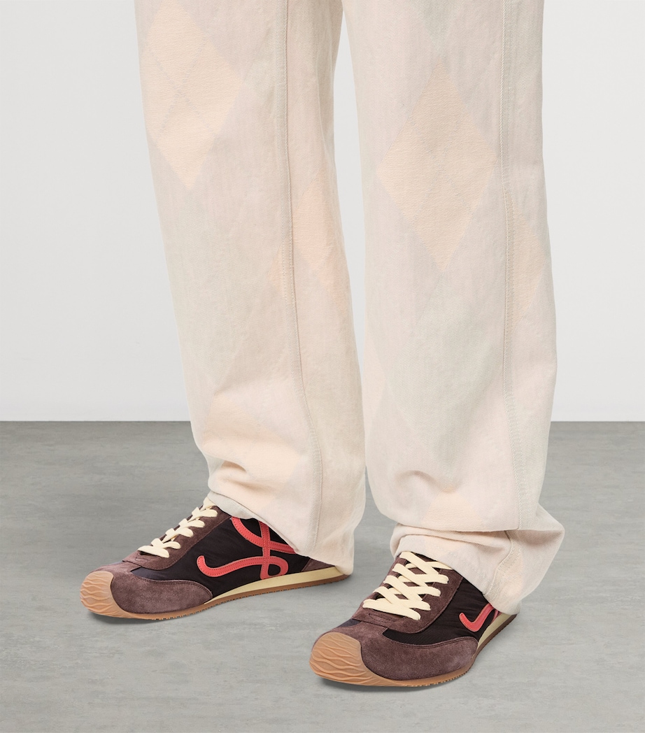 Leather Ballet Runner 2.0 Sneakers CHOCOLATE Image 2