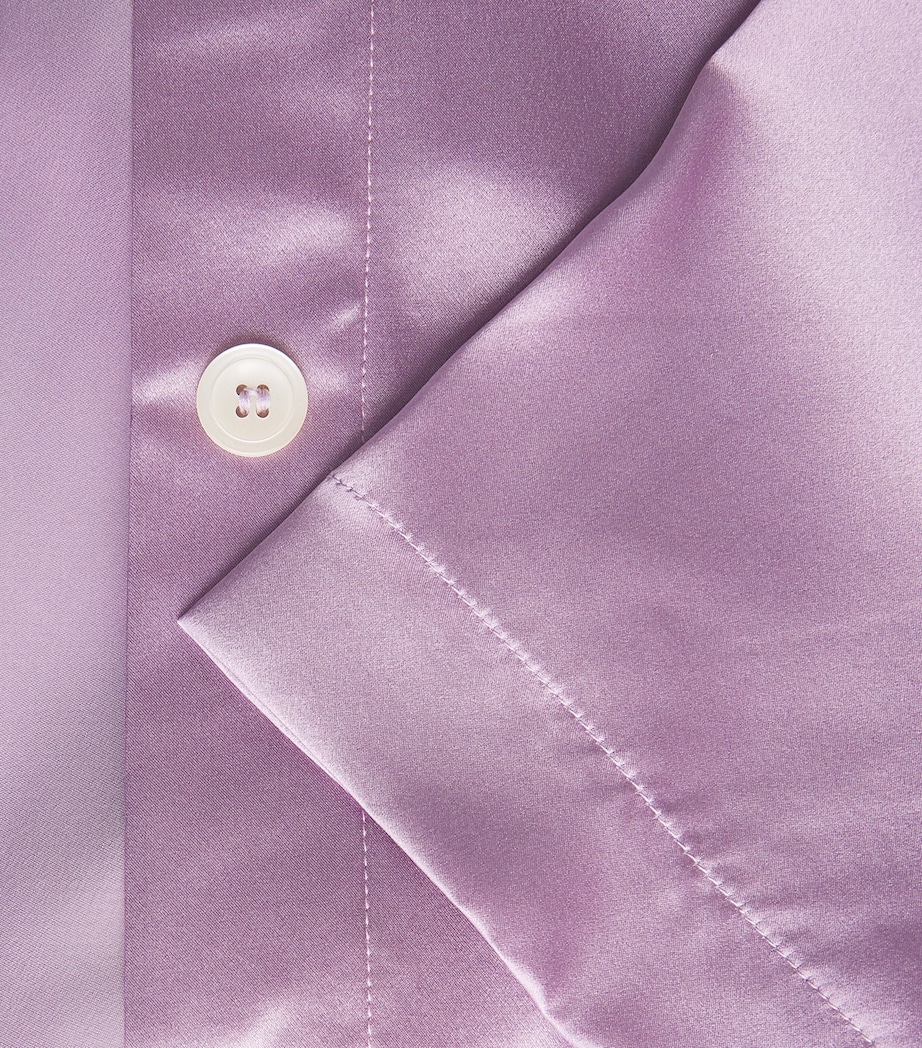 Silk Pyjamas GREY PLUM LILAC Image 5