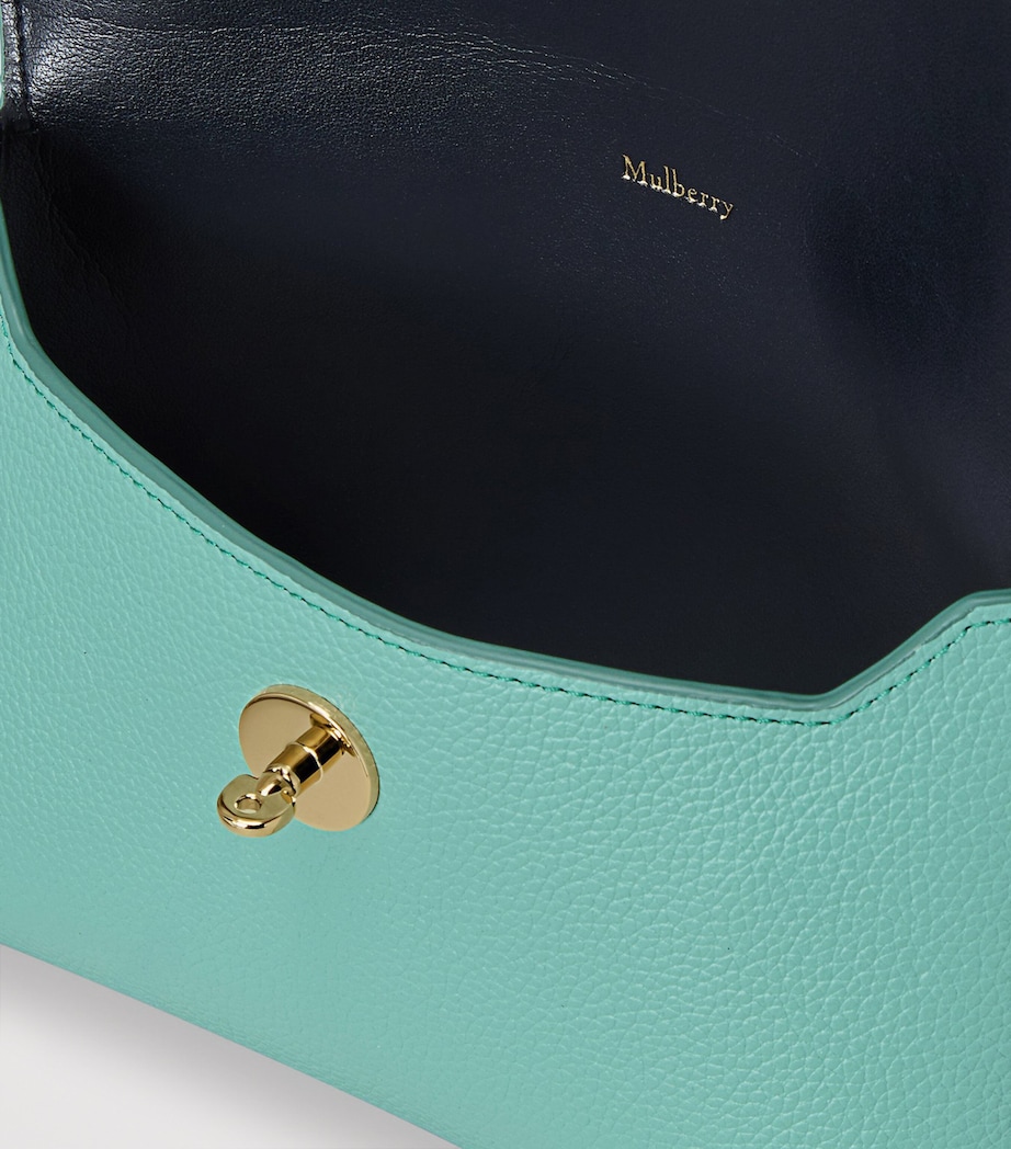 Mulberry Leather Darley Cosmetic Pouch Marina Blue Image 4