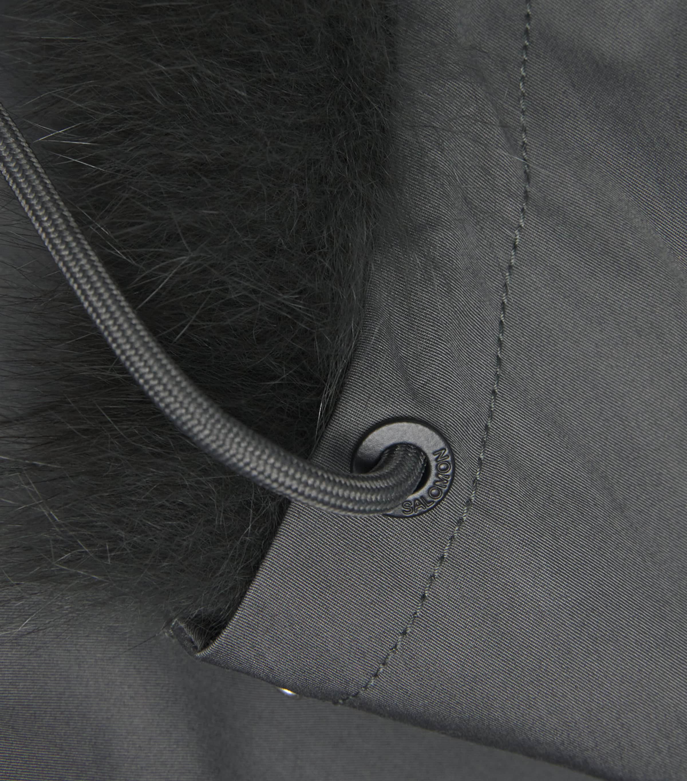 Waterproof Fur-Trim Parka Coat A2185 Image 5