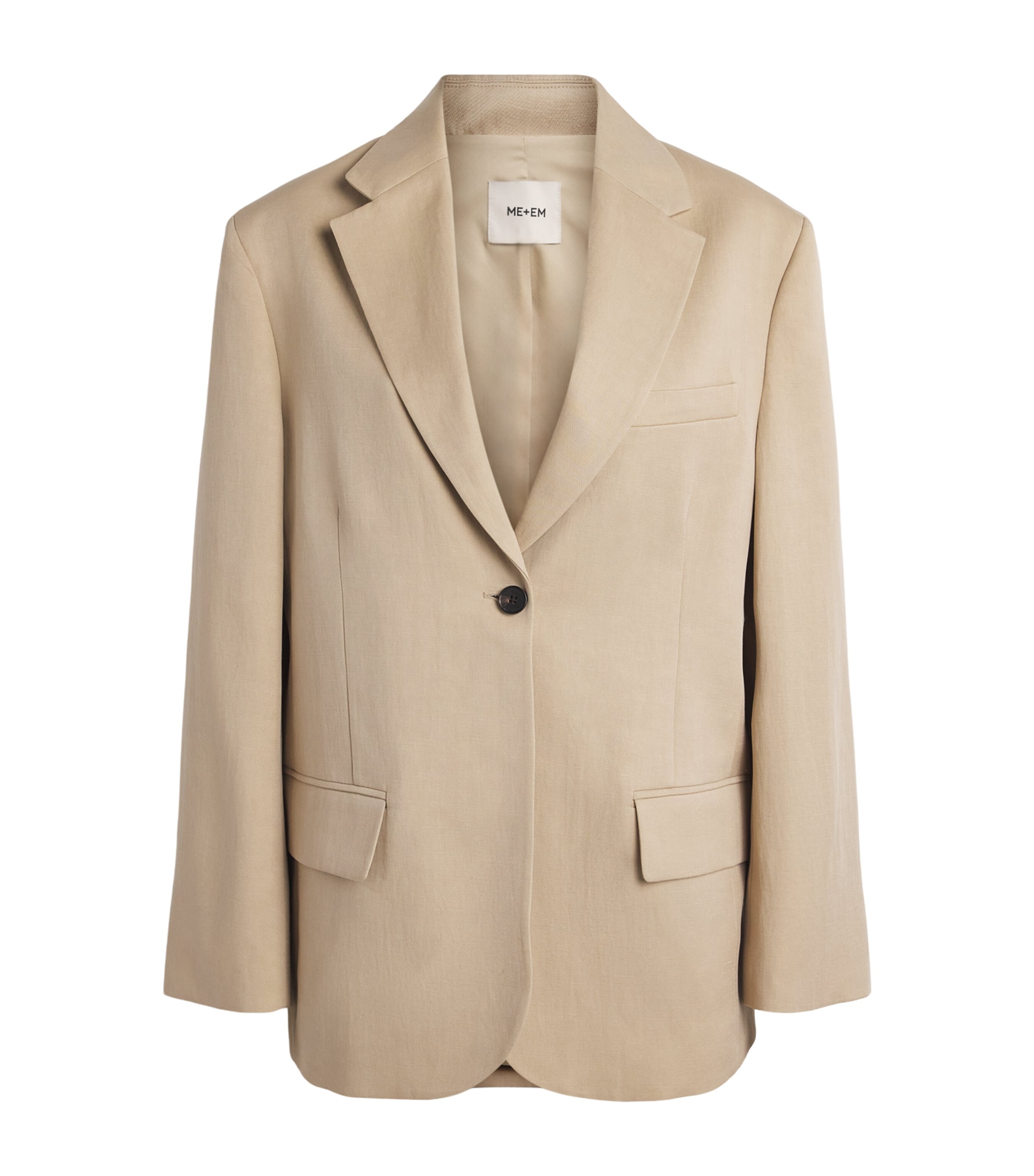 ME+EM Womens Oversized Icon Blazer Warm Stone Image 1