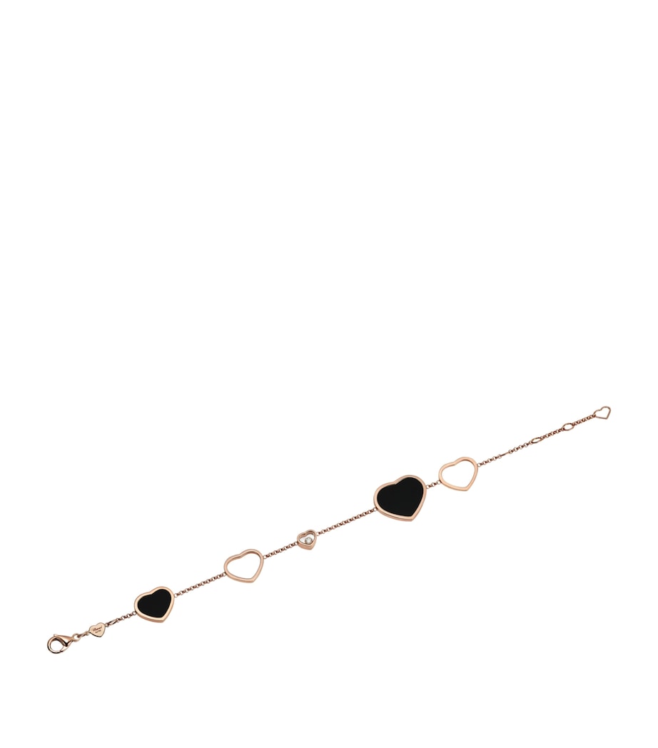 Chopard Rose Gold and Diamond Happy Hearts Bracelet Rose Gold Image 2