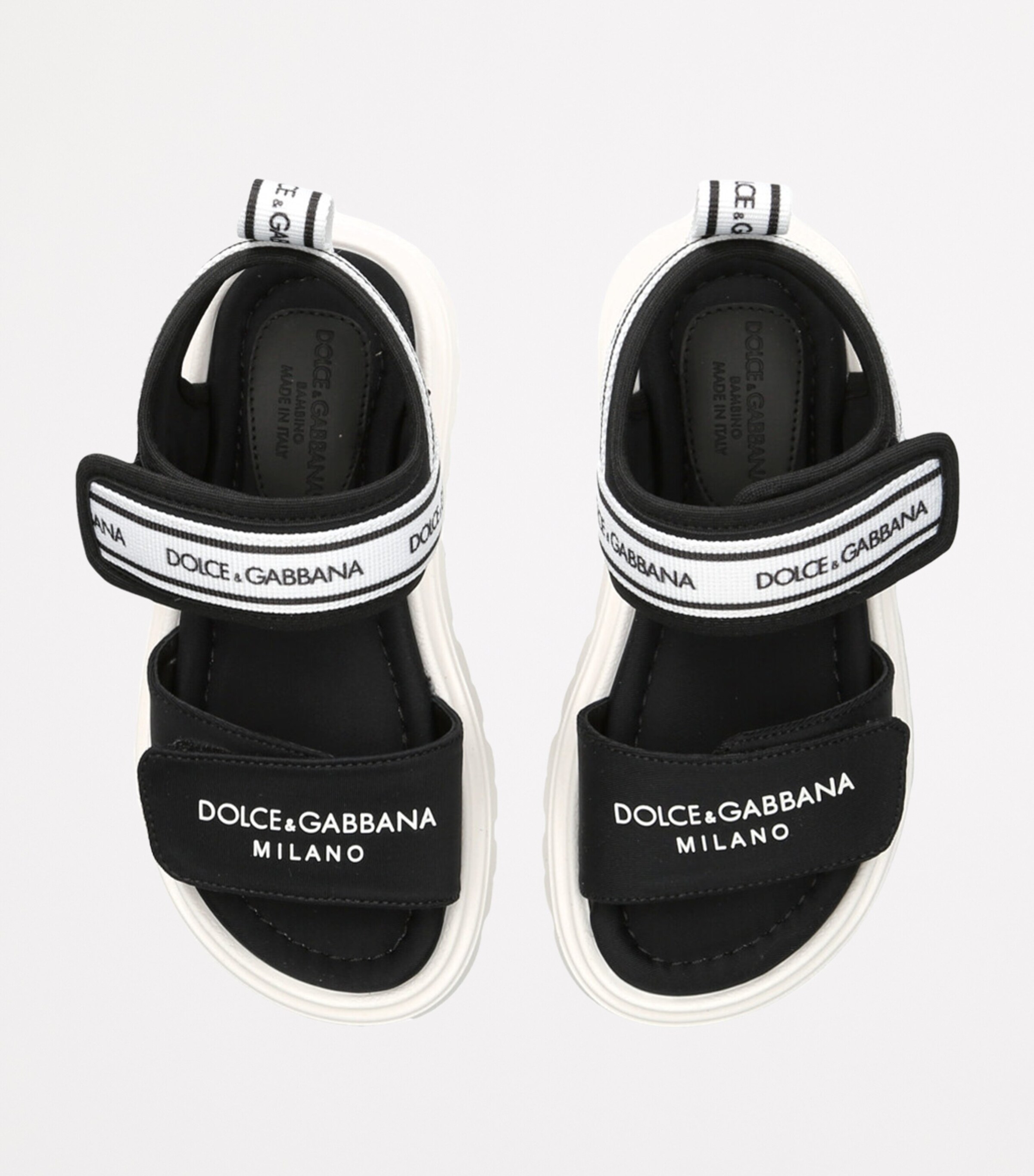 Logo-Strap Sandals BLK/WHITE Image 4