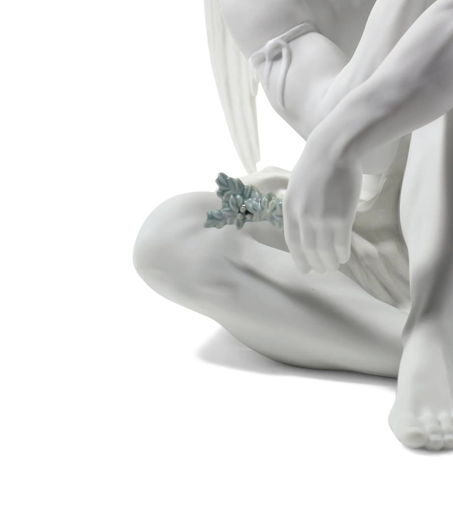 Lladró Porcelain Protective Angel Figurine White Image 2