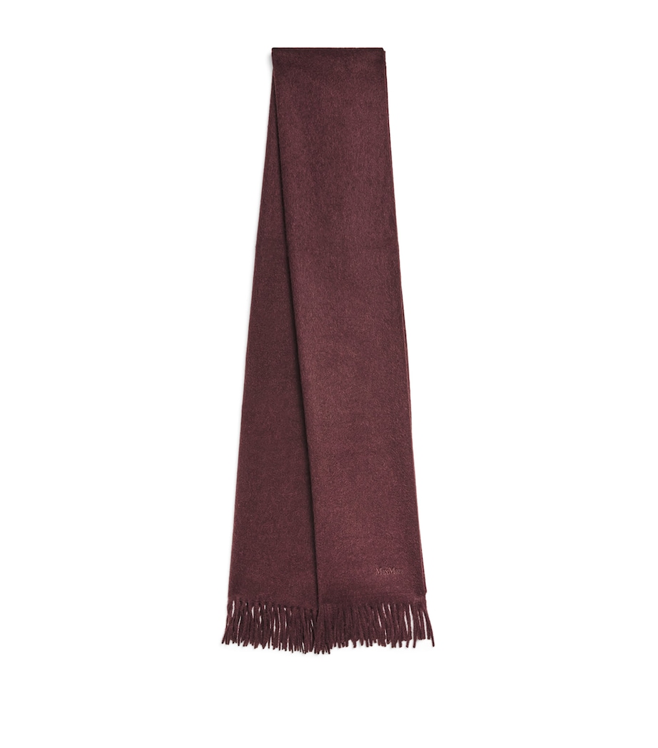 Cashmere Logo Scarf RED PURPLE Image 1