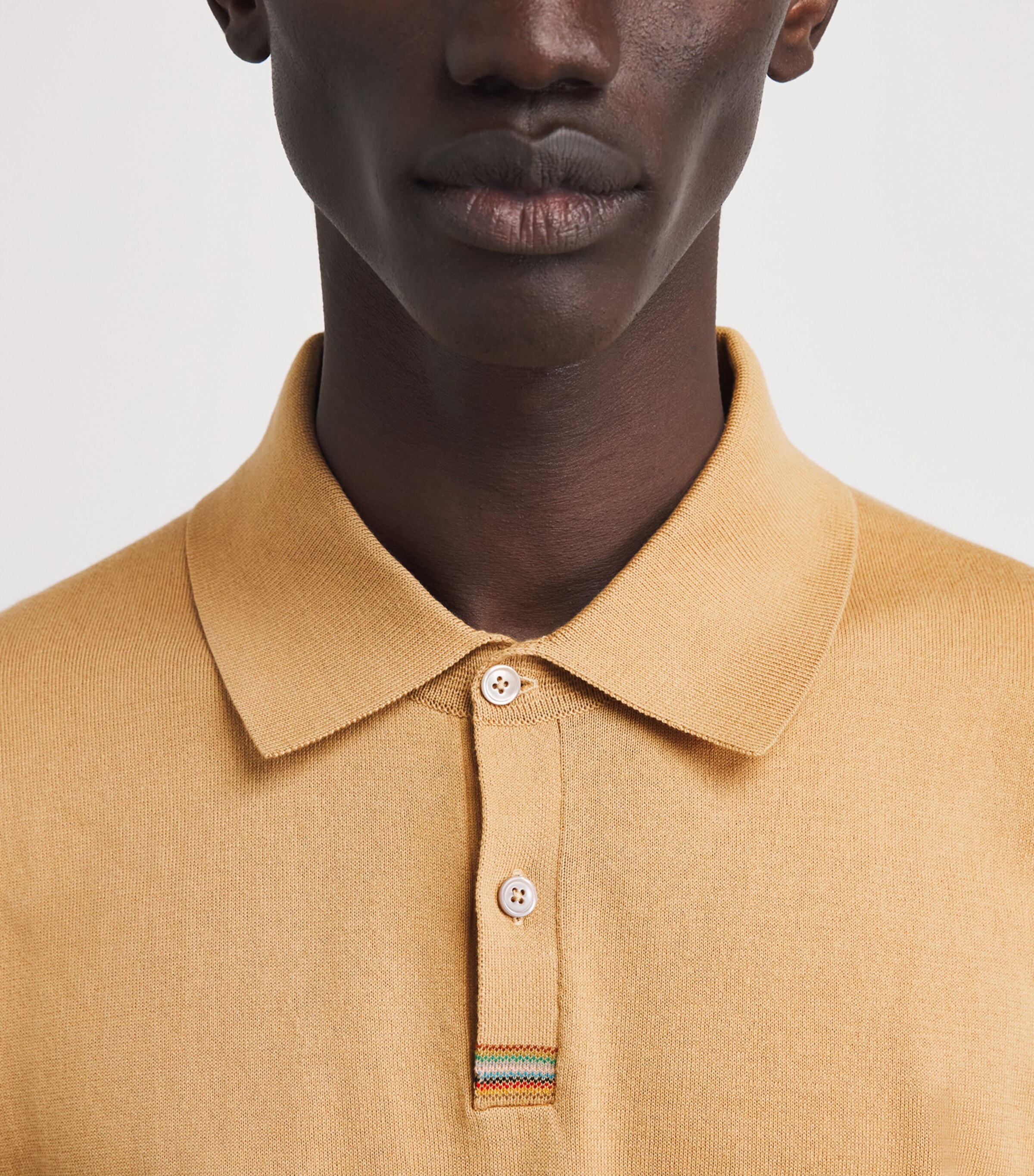 Paul Smith Mens Cotton Artist Stripe Polo Shirt Image 3