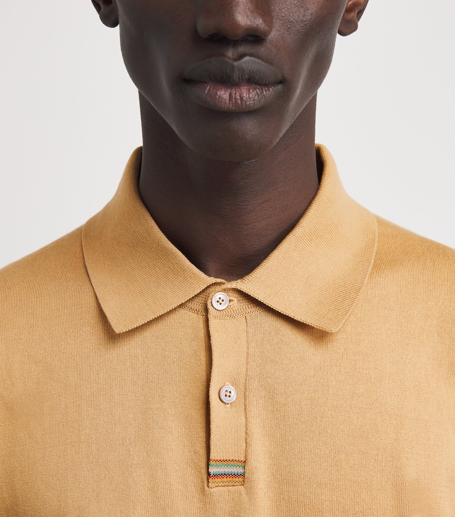 Paul Smith Mens Cotton Artist Stripe Polo Shirt Image 3