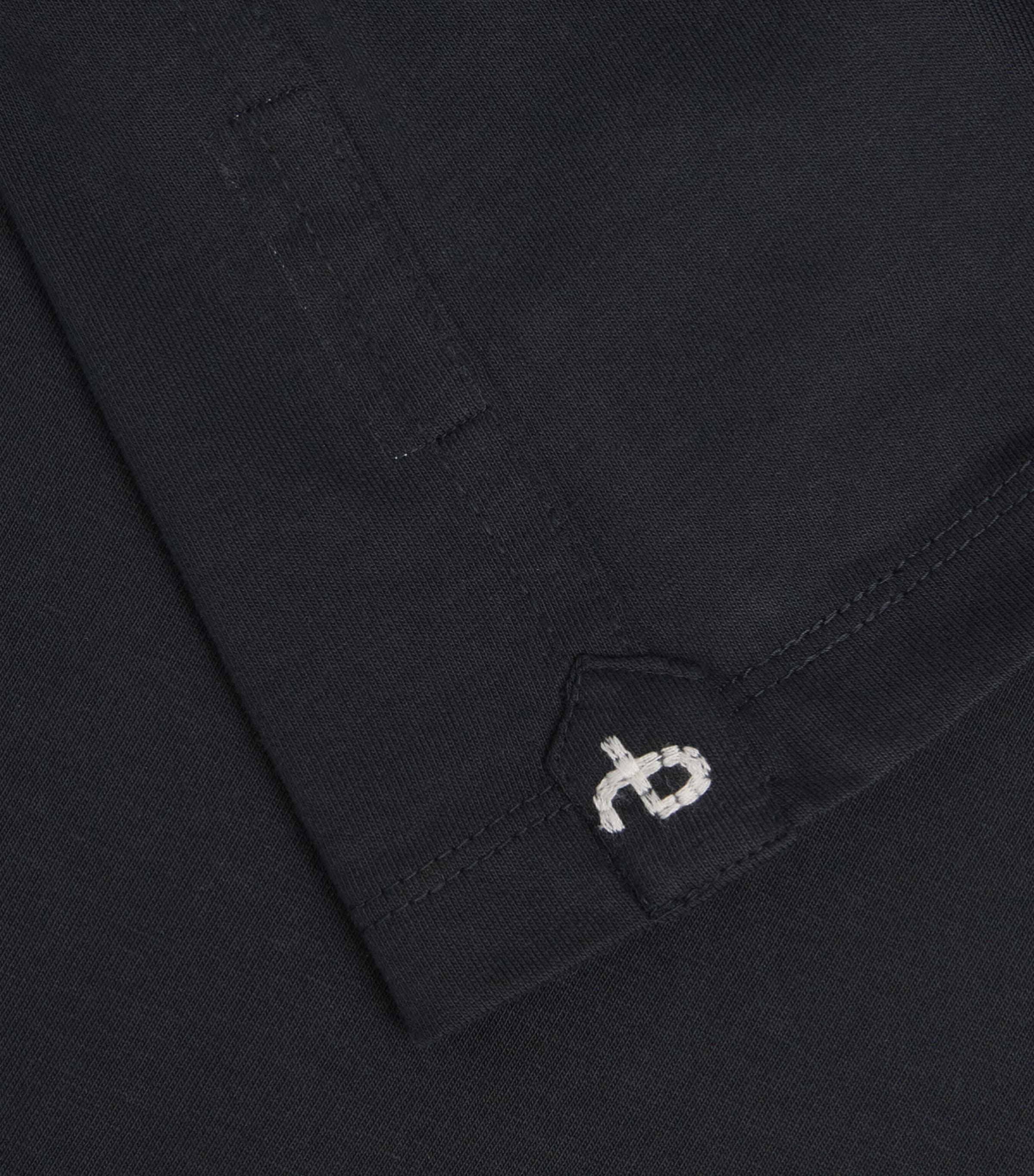 Rag & Bone Mens Cotton Jacob T-Shirt Jet Black Image 6