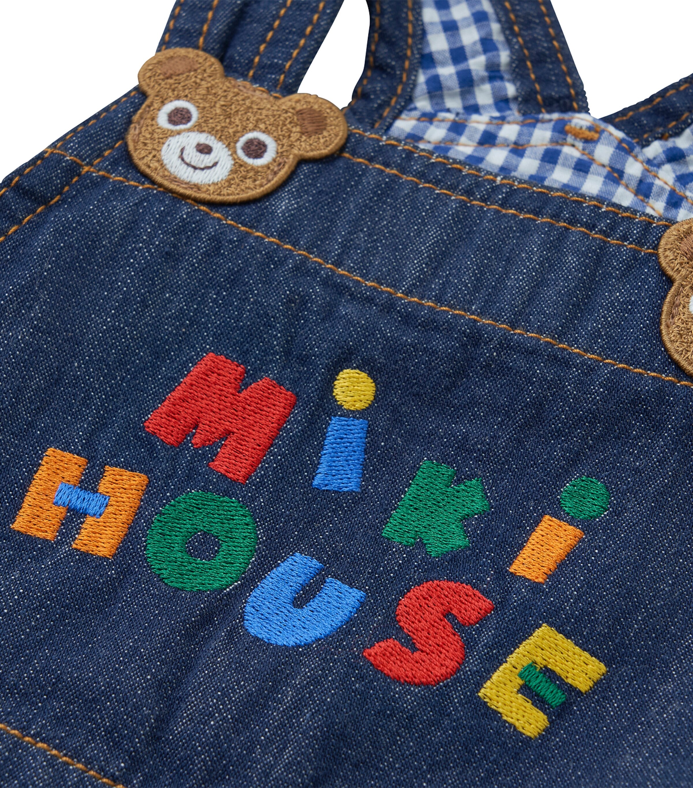 Embroidered Bear Dungarees (3-36 Months) 11 Image 6