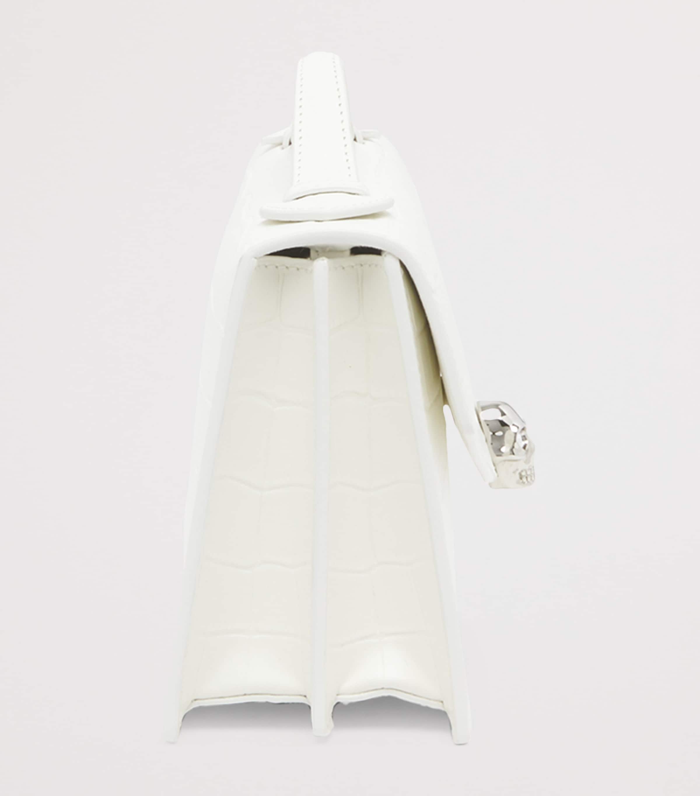 McQueen Croc-Embossed Skull Top-Handle Bag Image 3
