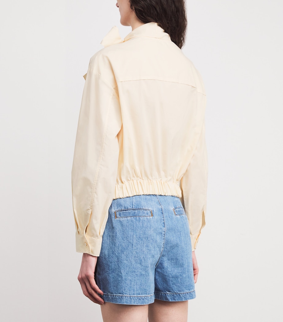 Cotton Tie-Detail Blouse VANILLA Image 4