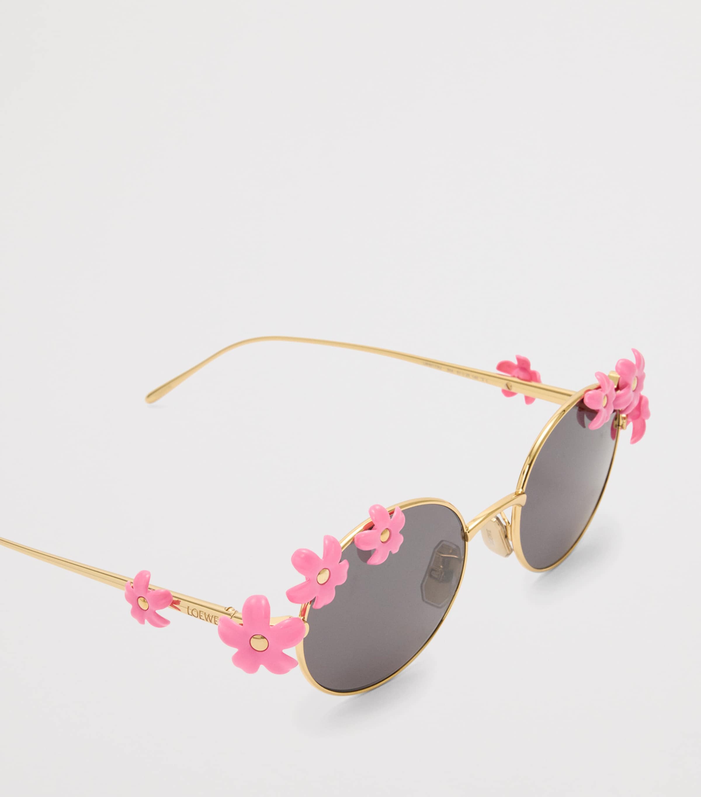 LOEWE x Paula's Ibiza Metal Round Daisy Sunglasses Pink Image 4