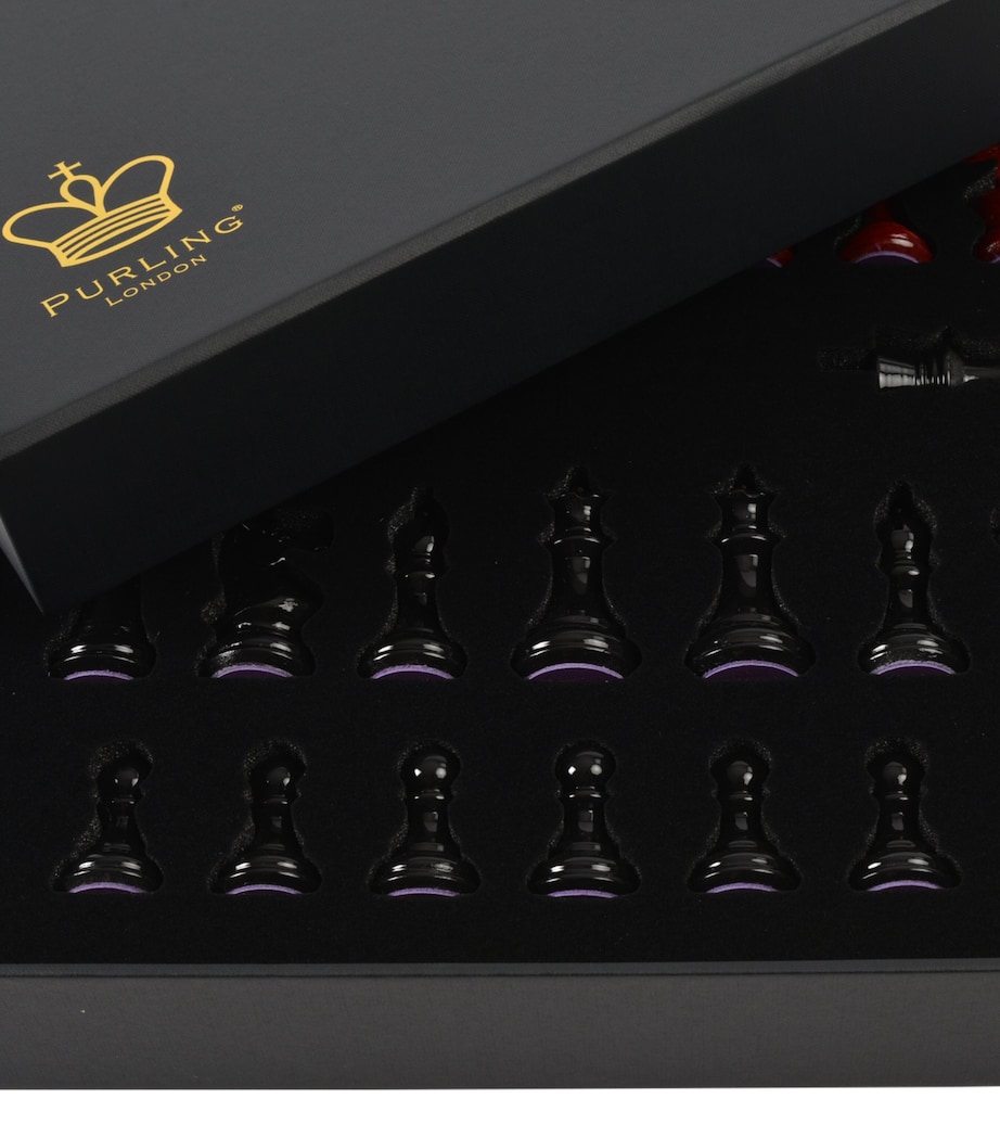 Stone Chess Set RED & BLACK Image 7