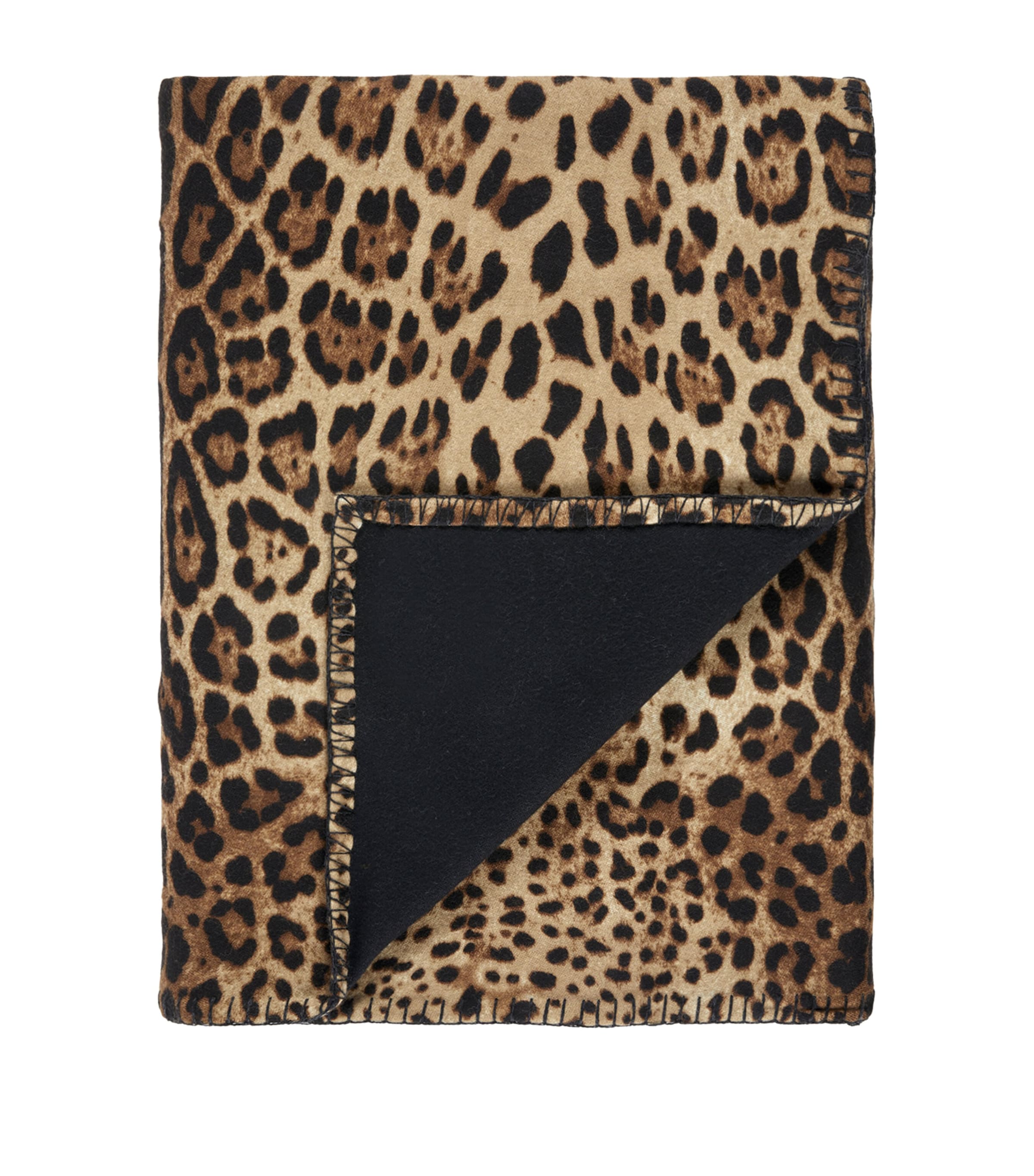 Wool-Silk Leopardo Blanket (140cm x 180cm) UL003 LEOPARDO Image 4