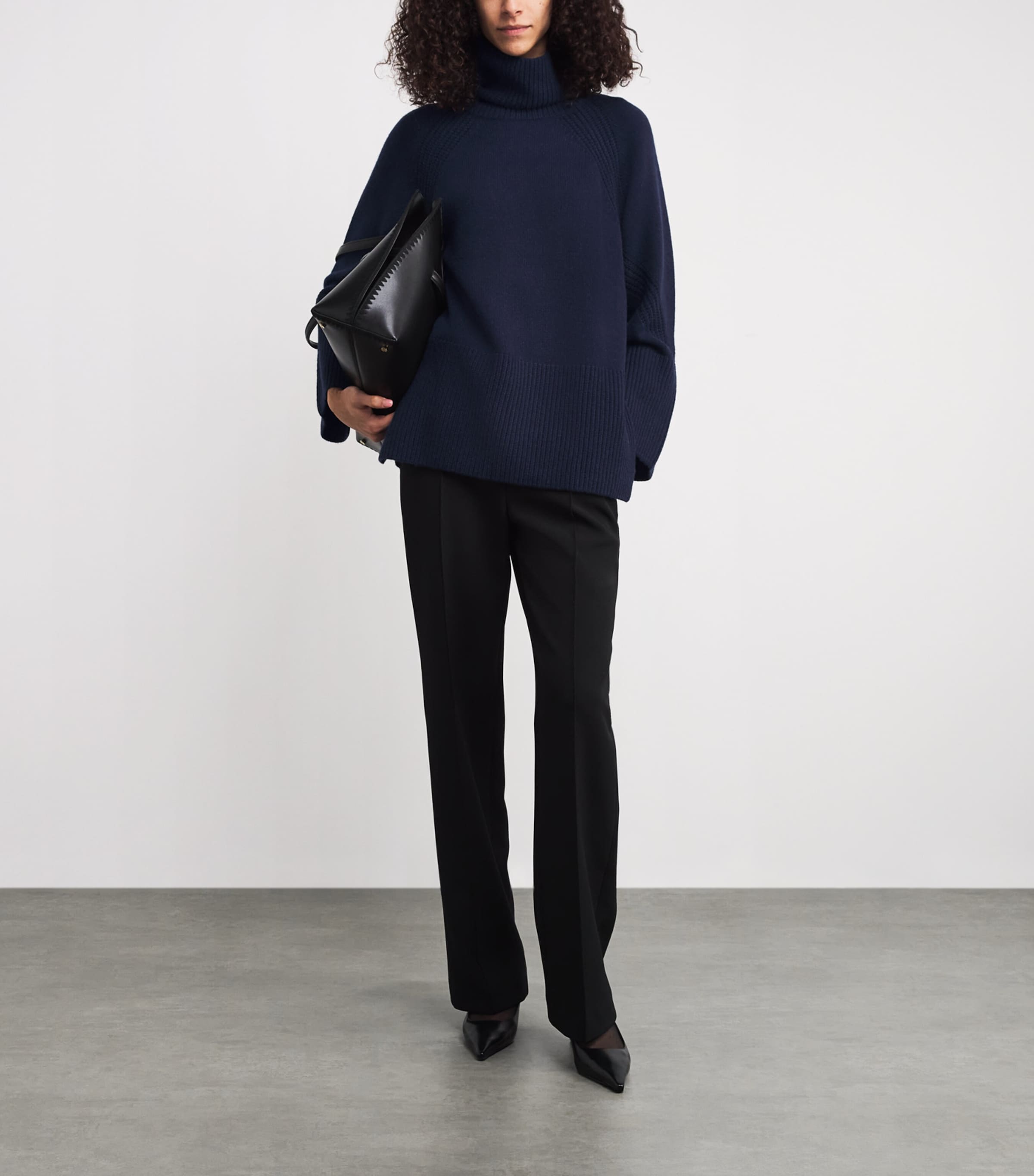 Cashmere Loftus Rollneck Sweater INDIGO Image 2