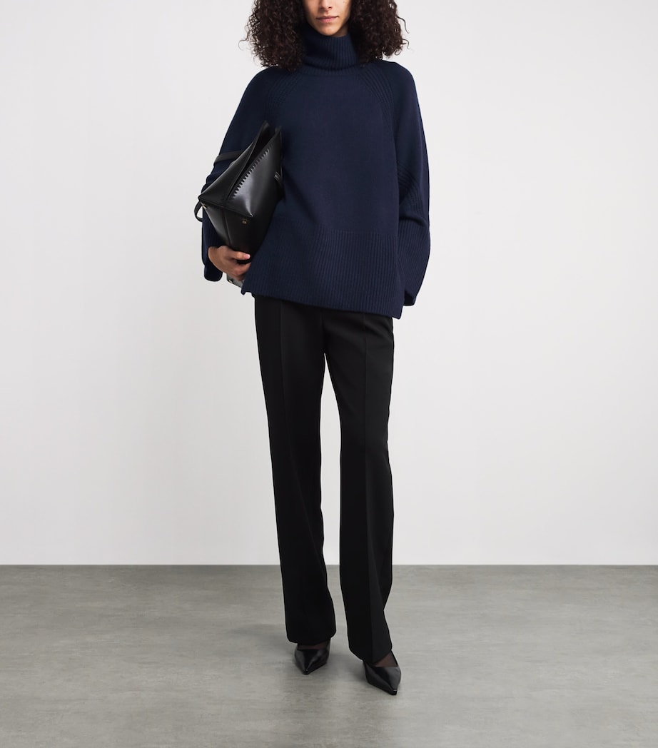 Cashmere Loftus Rollneck Sweater INDIGO Image 2