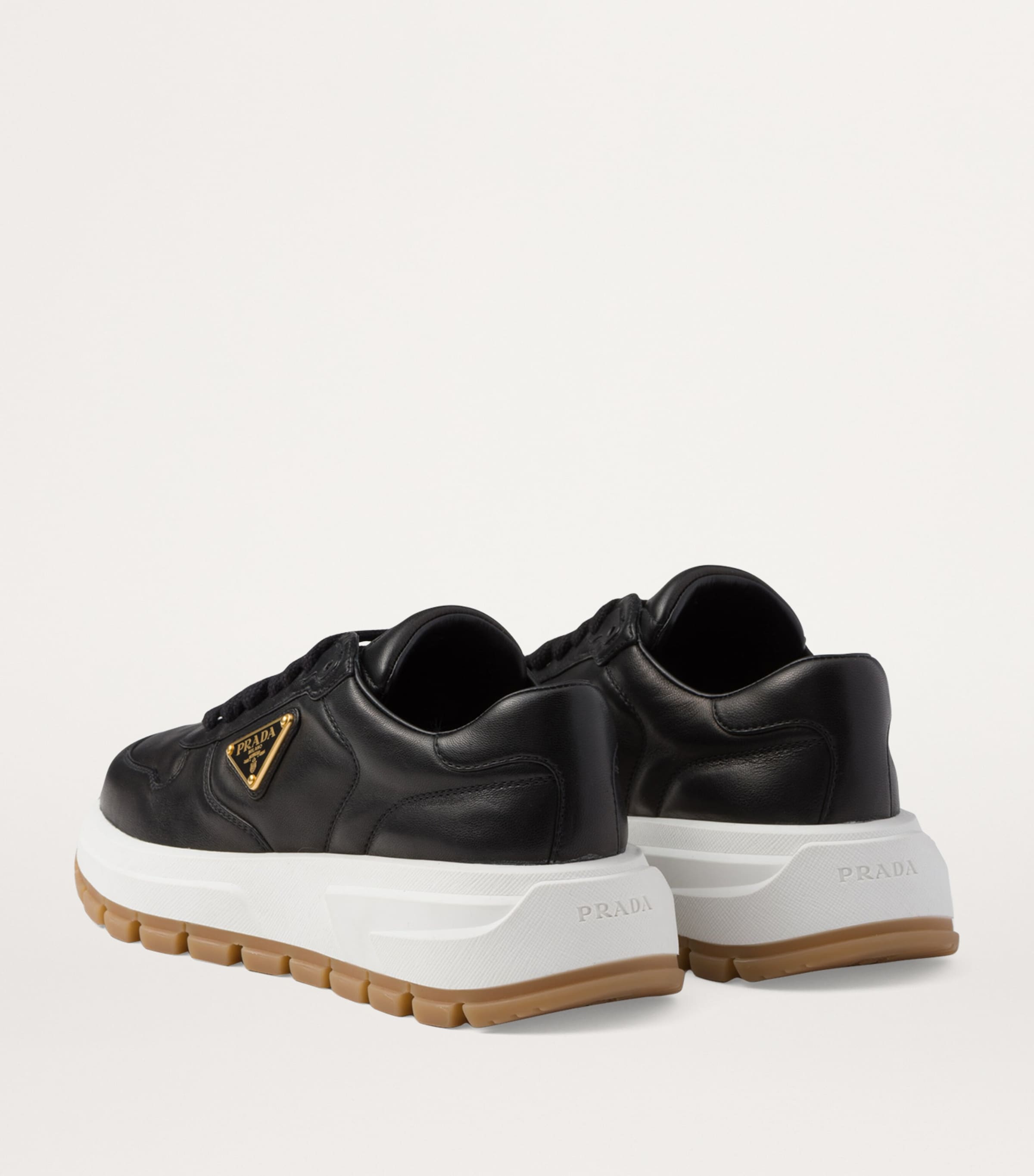 Leather Triangle Sneakers F0632 Image 4