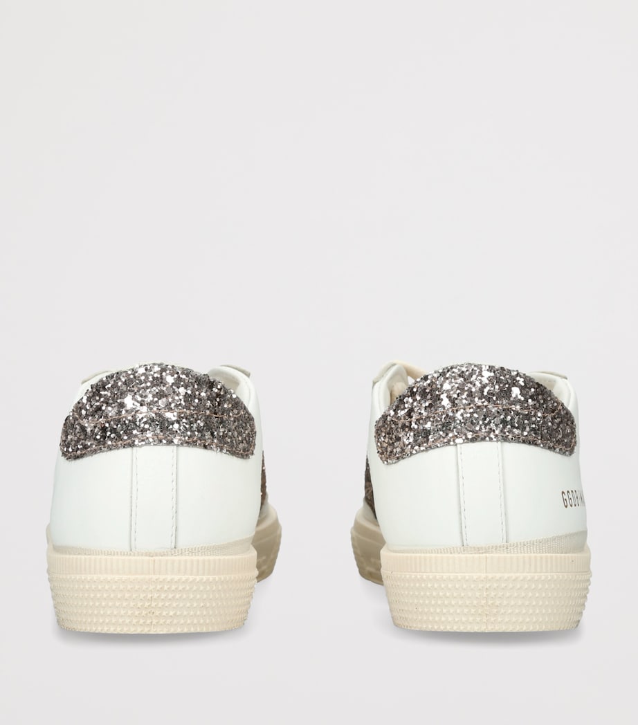 Golden Goose Leather May Sneakers Gold Comb Image 4