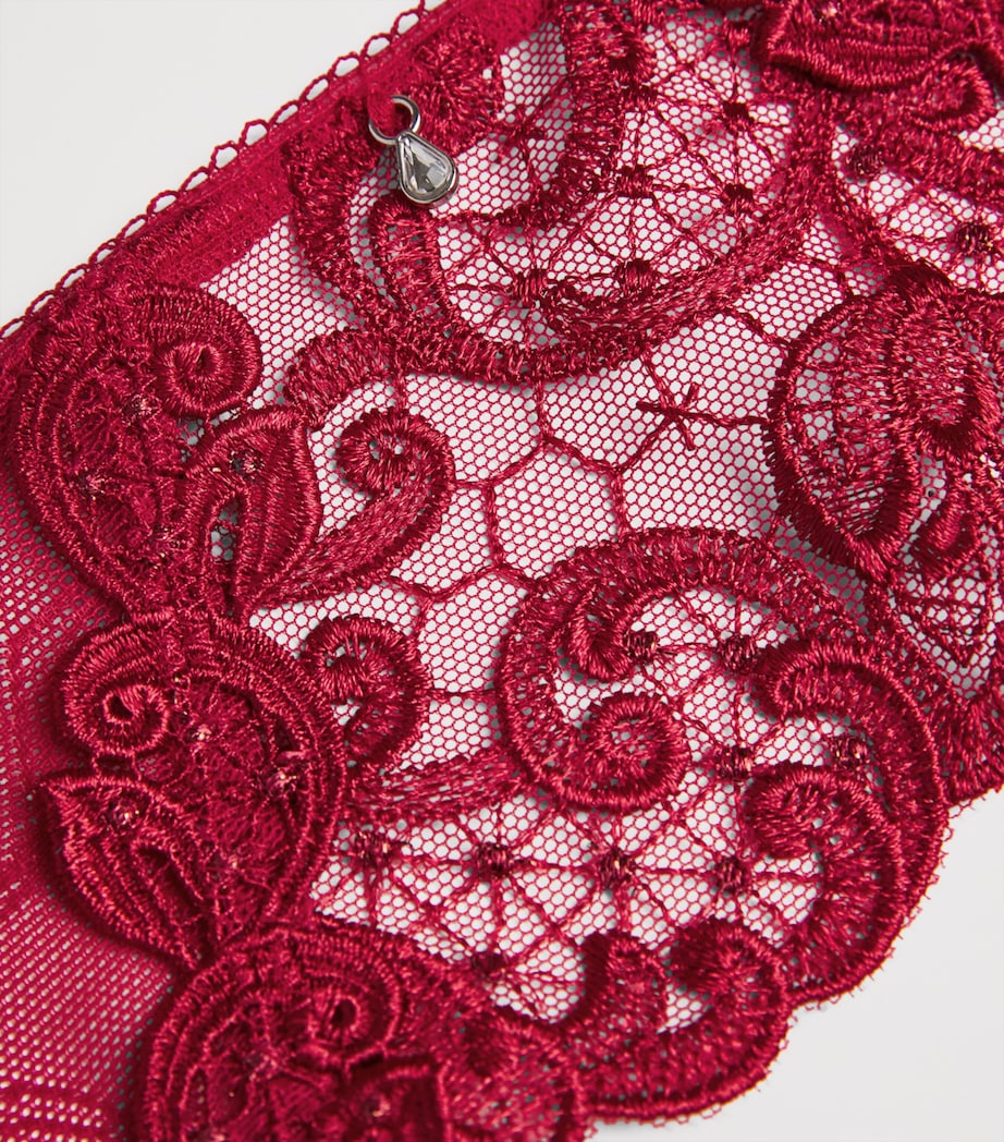 Fantasie Womens Portia Suspender Belt Red Red Image 4