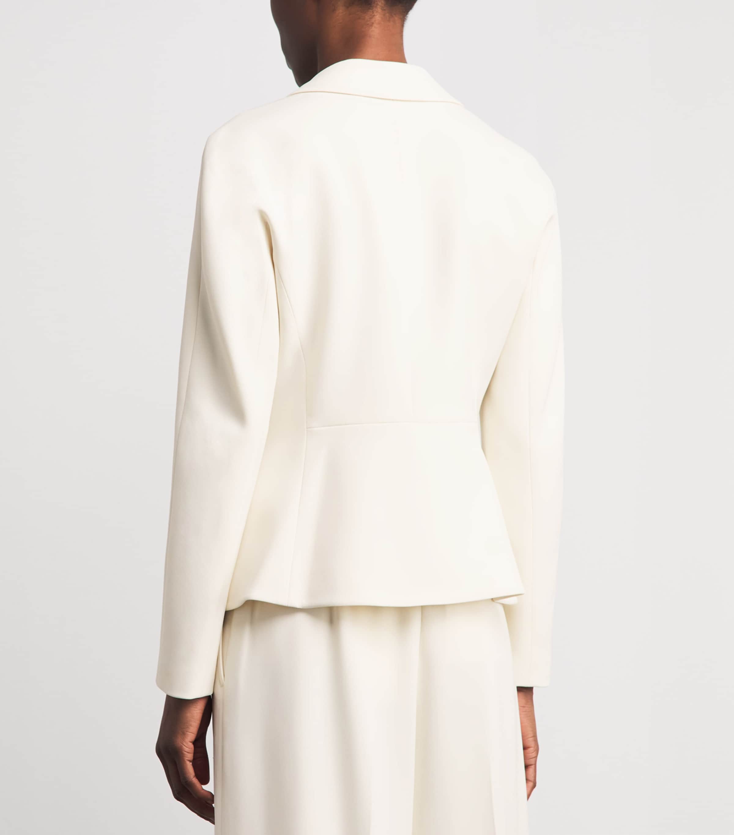 Theory Womens Admiral Crepe Blazer Rice Image 5