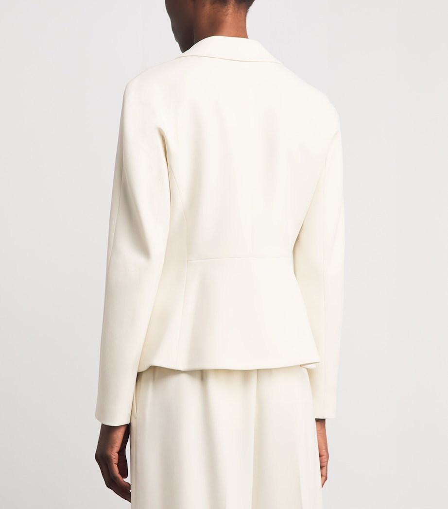 Theory Womens Admiral Crepe Blazer Rice Image 5