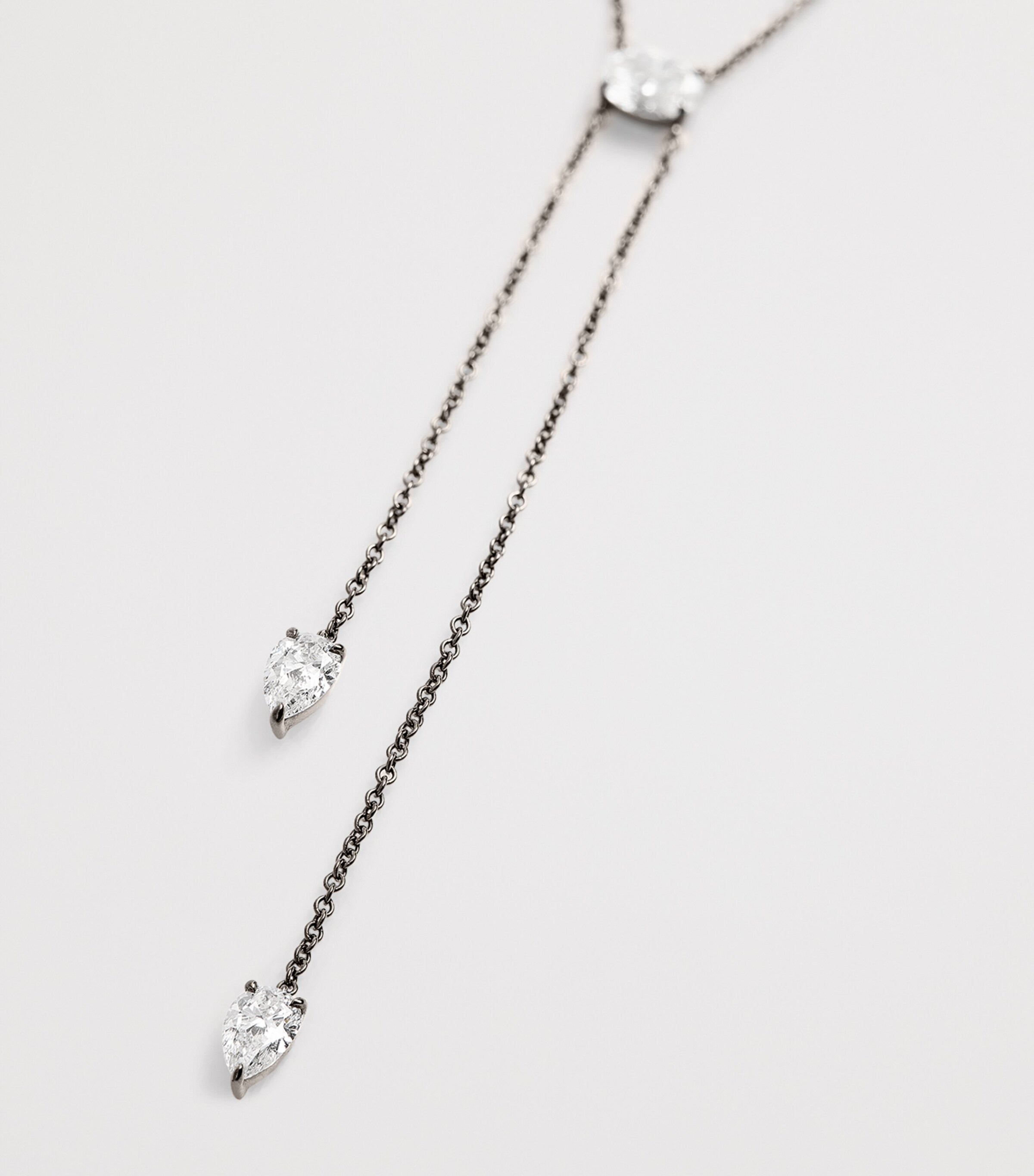 Eva Fehren Blackened White Gold and Diamond Boa Necklace Black Gold Image 5