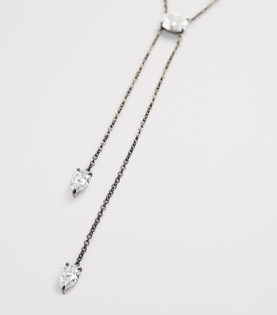 Eva Fehren Blackened White Gold and Diamond Boa Necklace Black Gold Image 5
