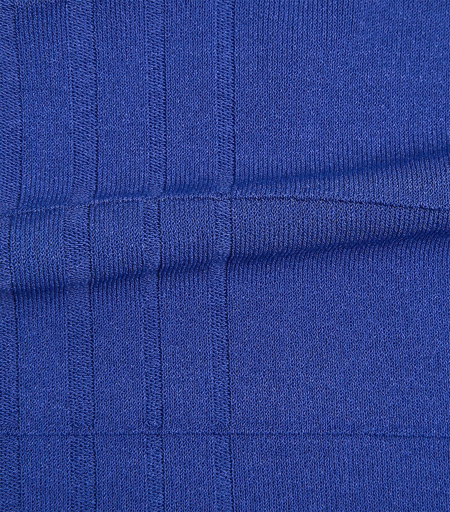 Grid Knit Tank Top COBALT Image 5