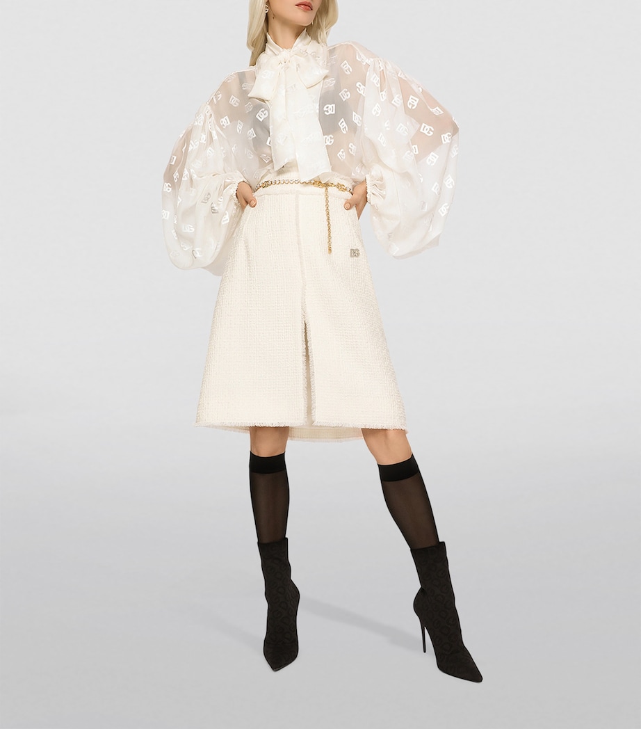 DG Millennials Pussybow Blouse W3789-VERY LIGHT CRE Image 2