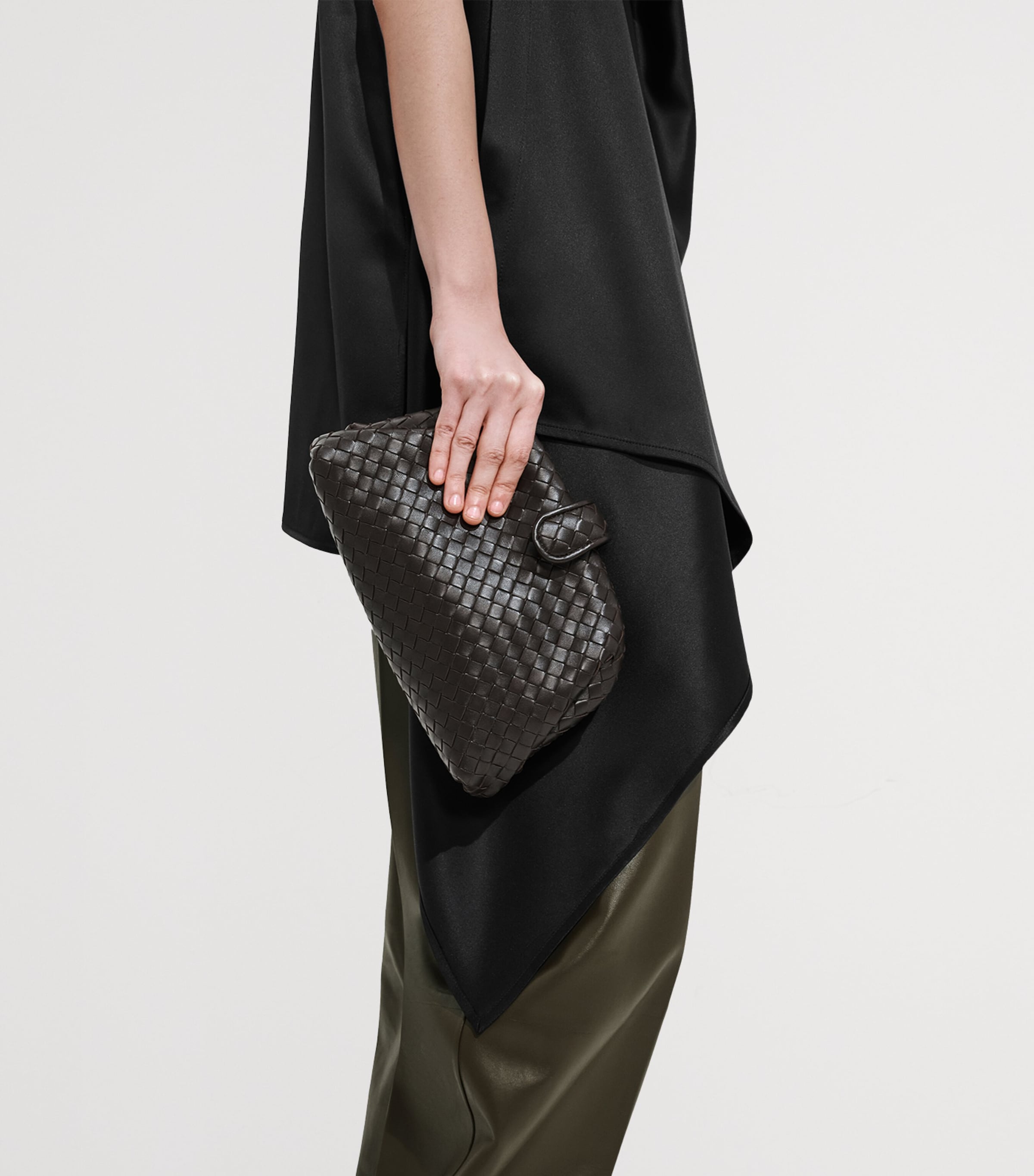 Bottega Veneta Small Leather Lauren 1980 Clutch Bag Image 5