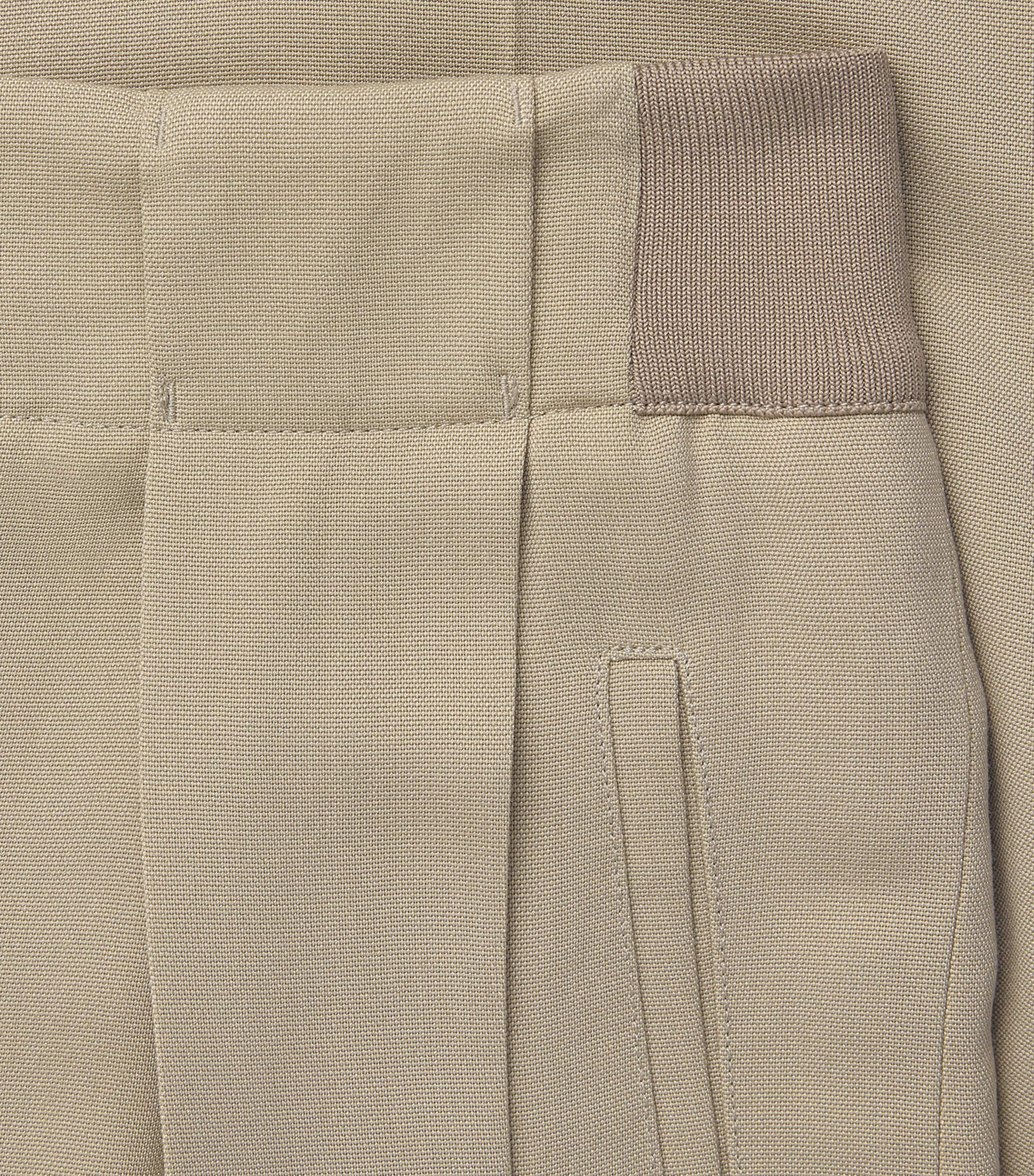 Victoria Beckham Womens Pleated Tailored Trousers Camel Melange Image 6