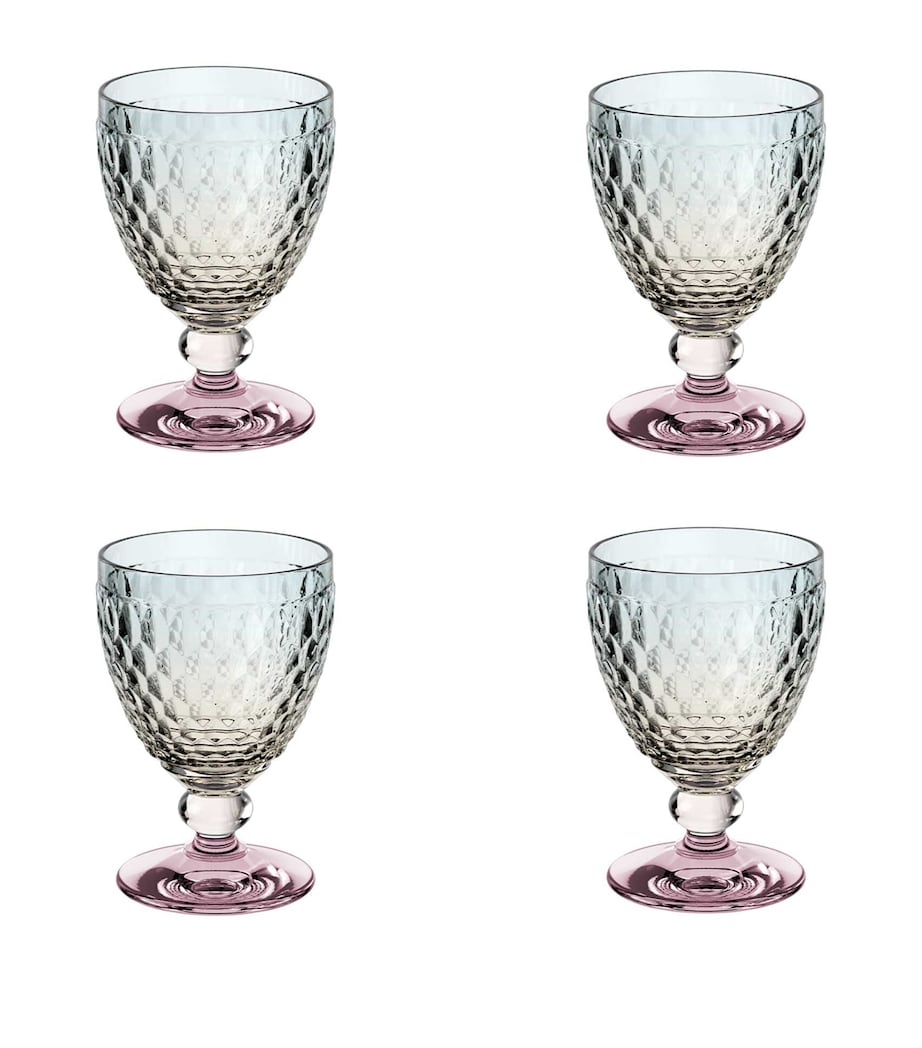 Set of 4 Boston Pearl Red Wine Glasses (200ml) MULTI Image 1