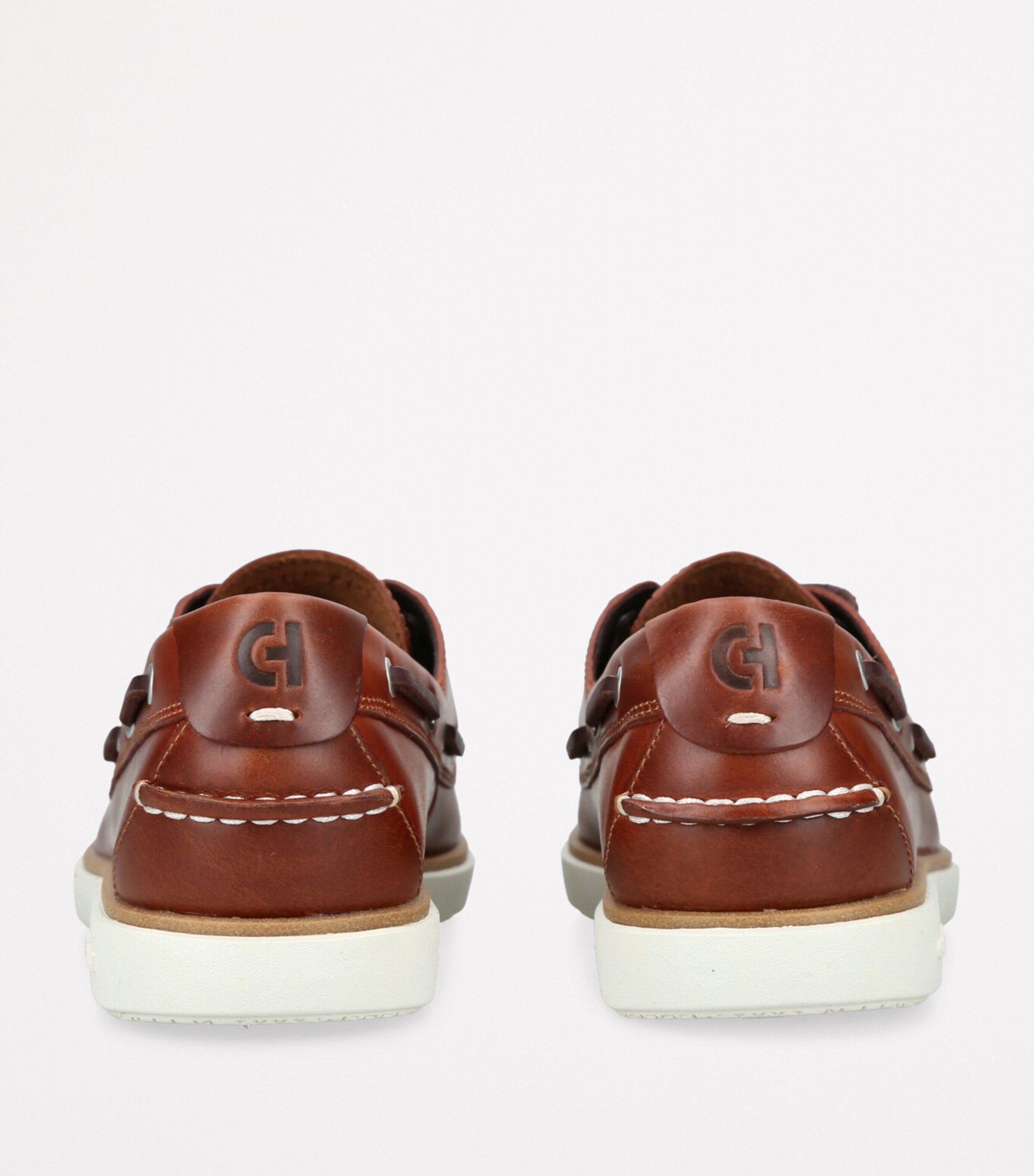 Cole Haan Leather GrandPrø Windward Boat Shoes Tan Image 2