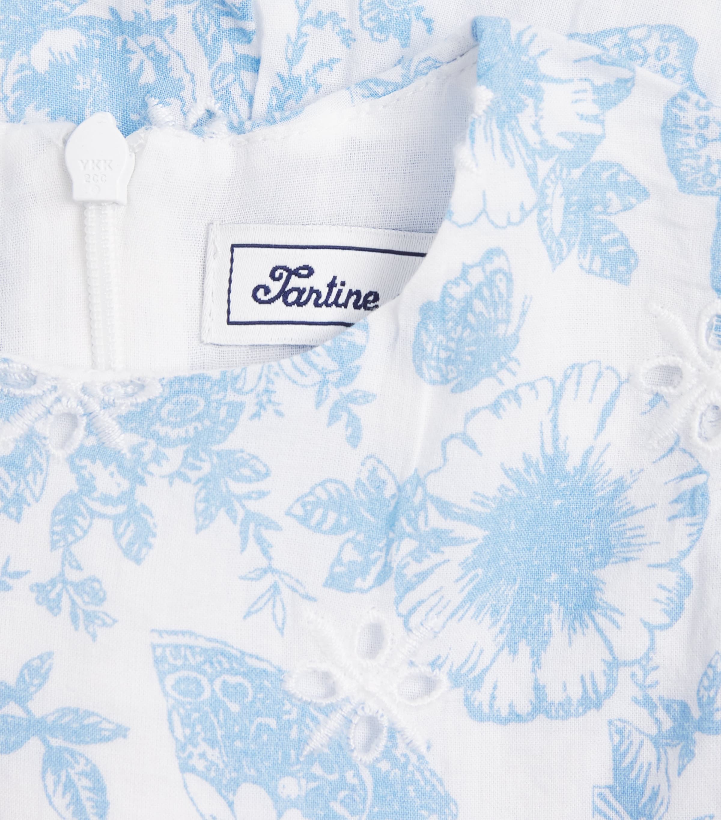 Cotton Lace Floral Dress (3 Months - 4 Years) 43AZUR Image 3