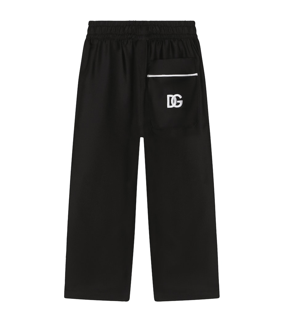 Dolce&Gabbana Kids Silk Pyjama Trousers (8-14 Years) Black Image 2