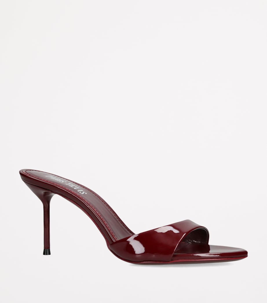 Patent Leather Lidia Mules 70 WINE Image 3