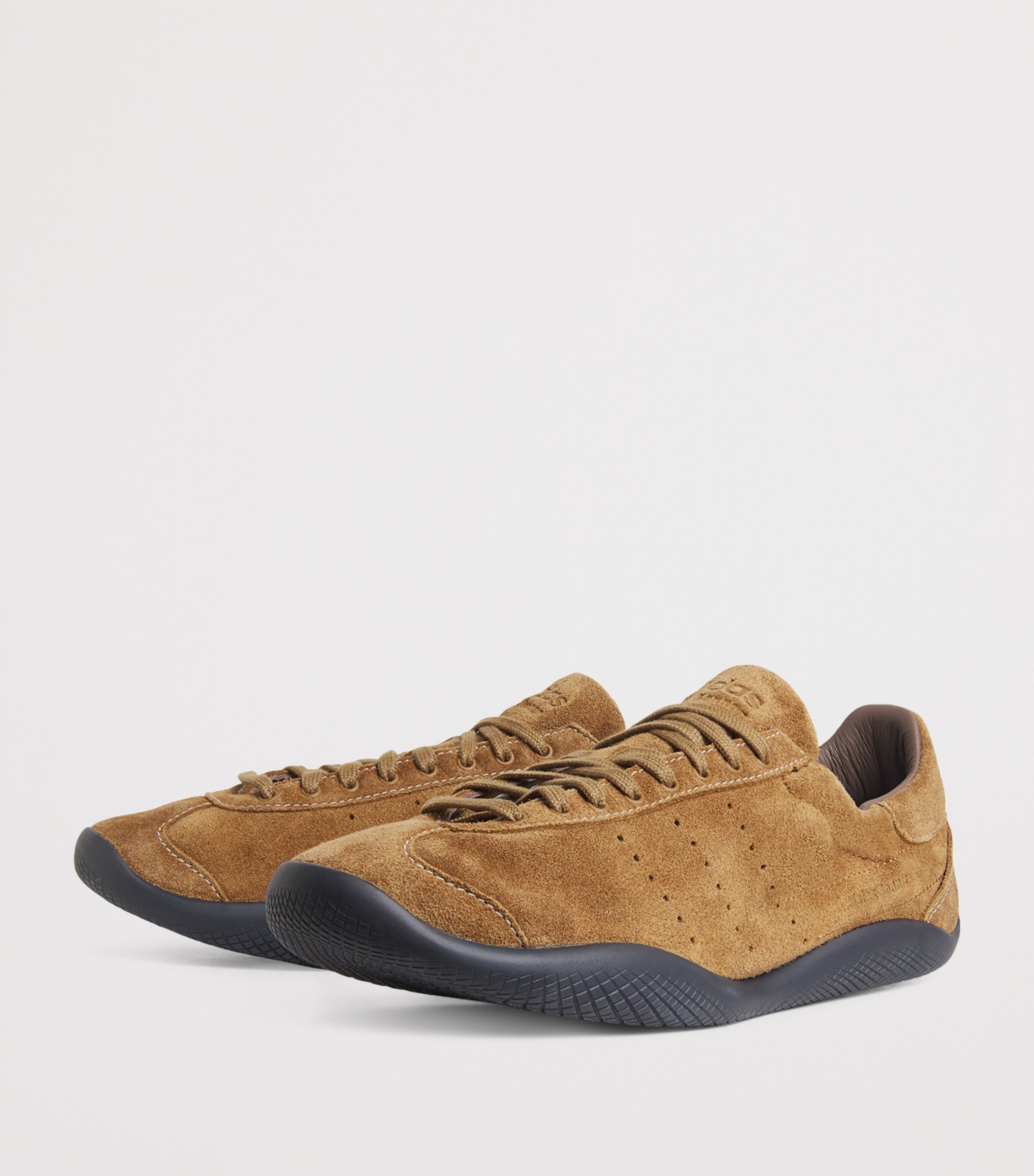 adidas Mens x Wales Bonner Suede Low-Top Sneakers Suplicol/earthst/blk Image 3