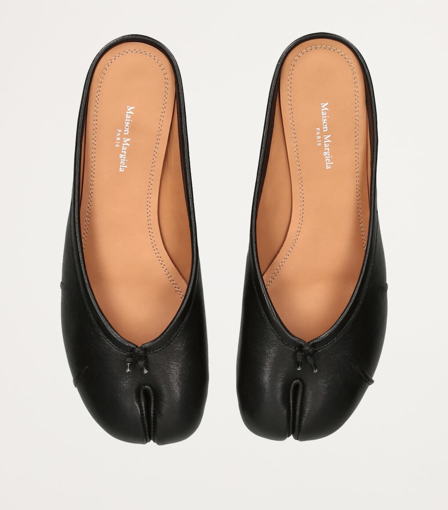 Maison Margiela Leather Tabi Ballerina Ballet Flats Black Image 5