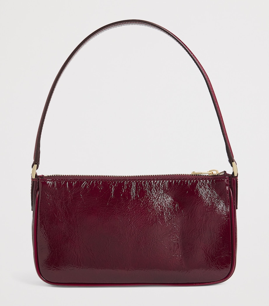 Mini Leather Elly Shoulder Bag BURGUNDY Image 3