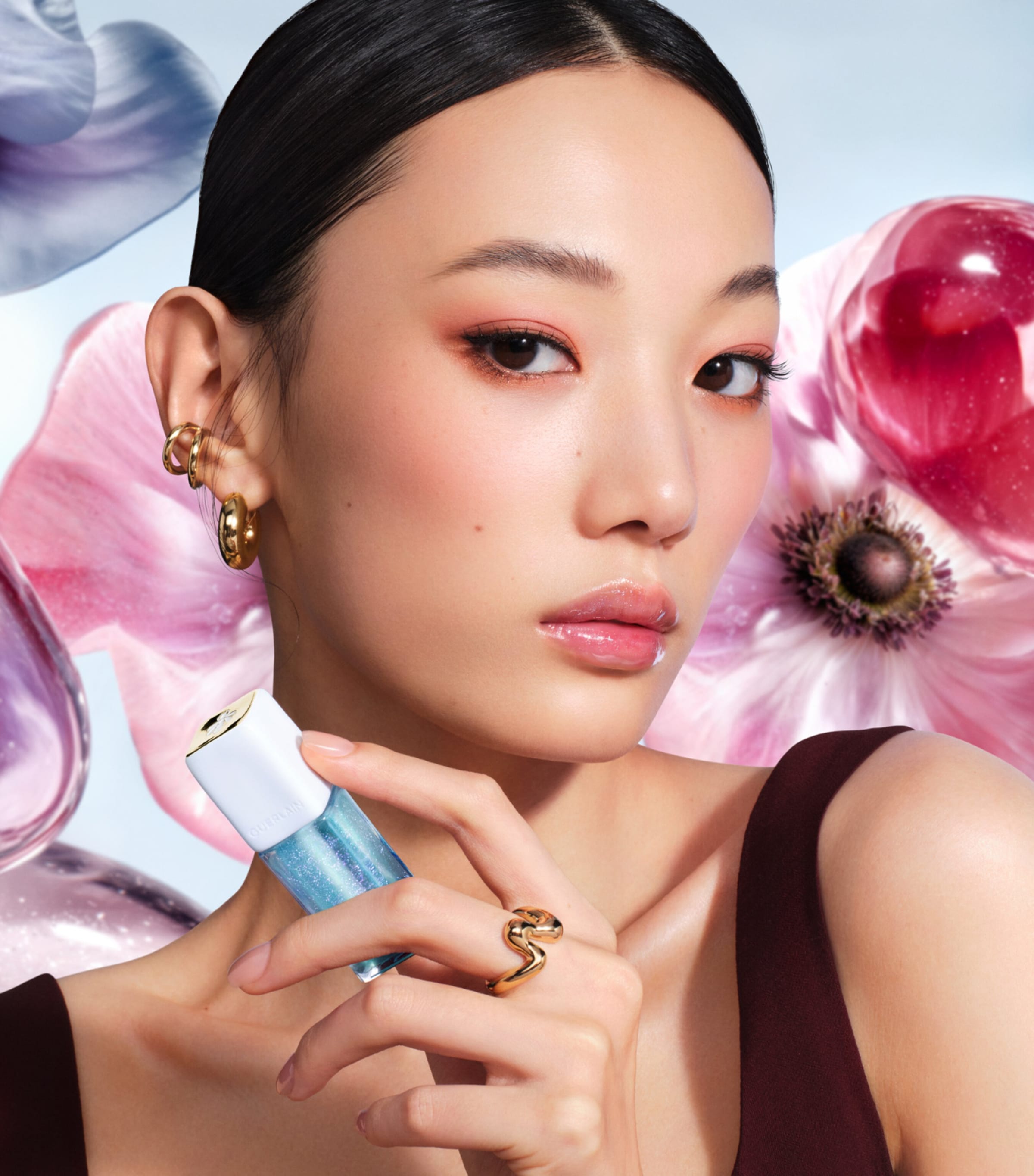 Guerlain KissKiss Bee Glow Plump Lip Oil Cool Image 7