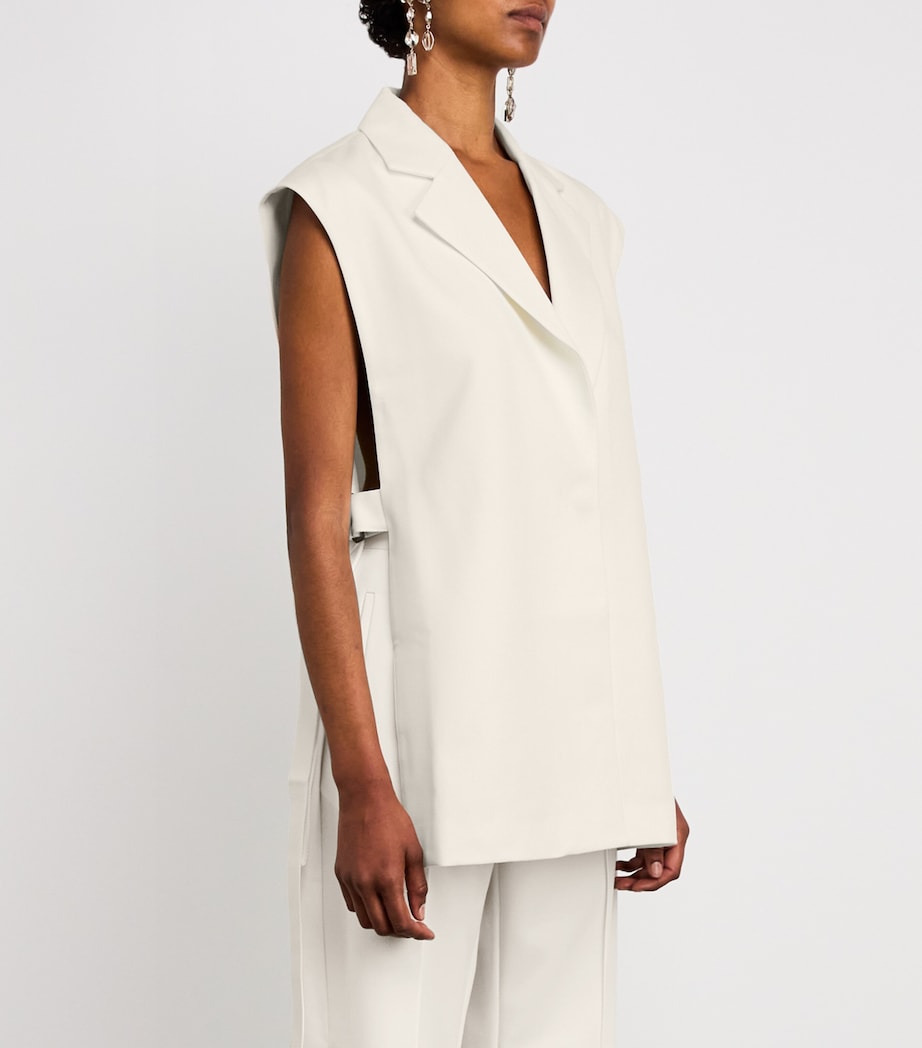 Wool-Blend Waistcoat OFF WHITE Image 3