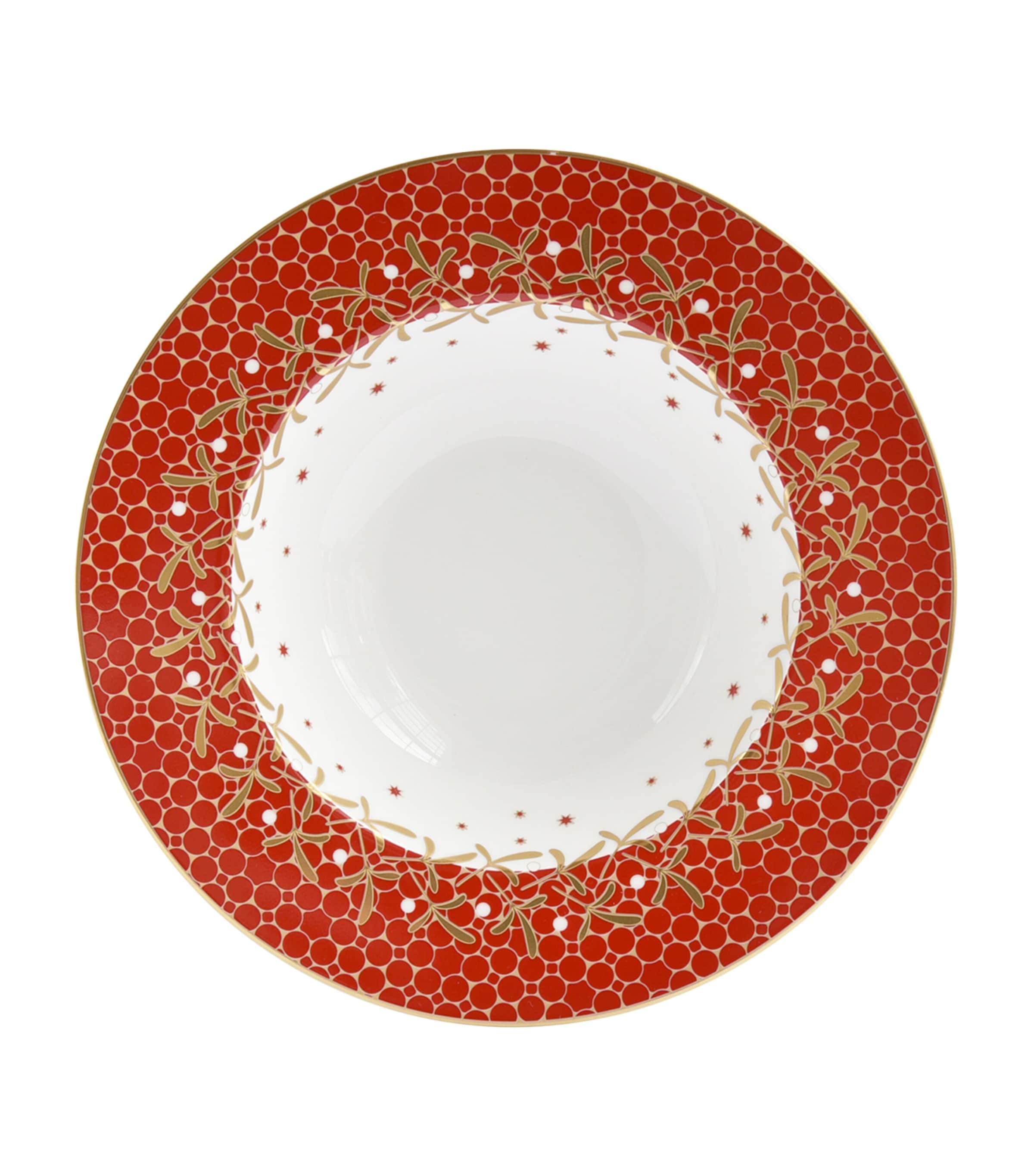 Bernardaud Noël Soup Plate In Red